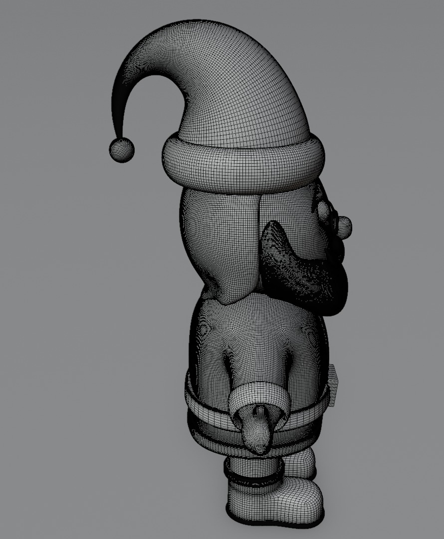 Santa Claus 3D model for 3D print Christmas model 3D print model_13