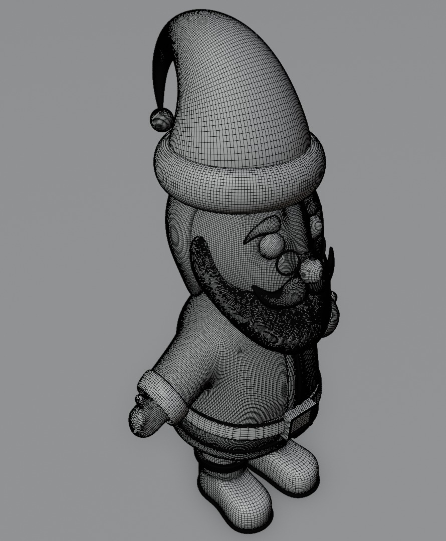 Santa Claus 3D model for 3D print Christmas model 3D print model_17