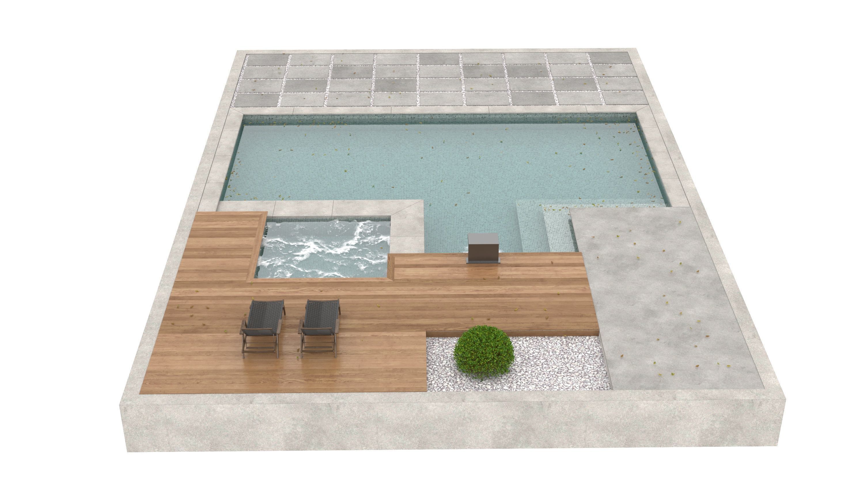 Swimming Pool 3 3D model_4