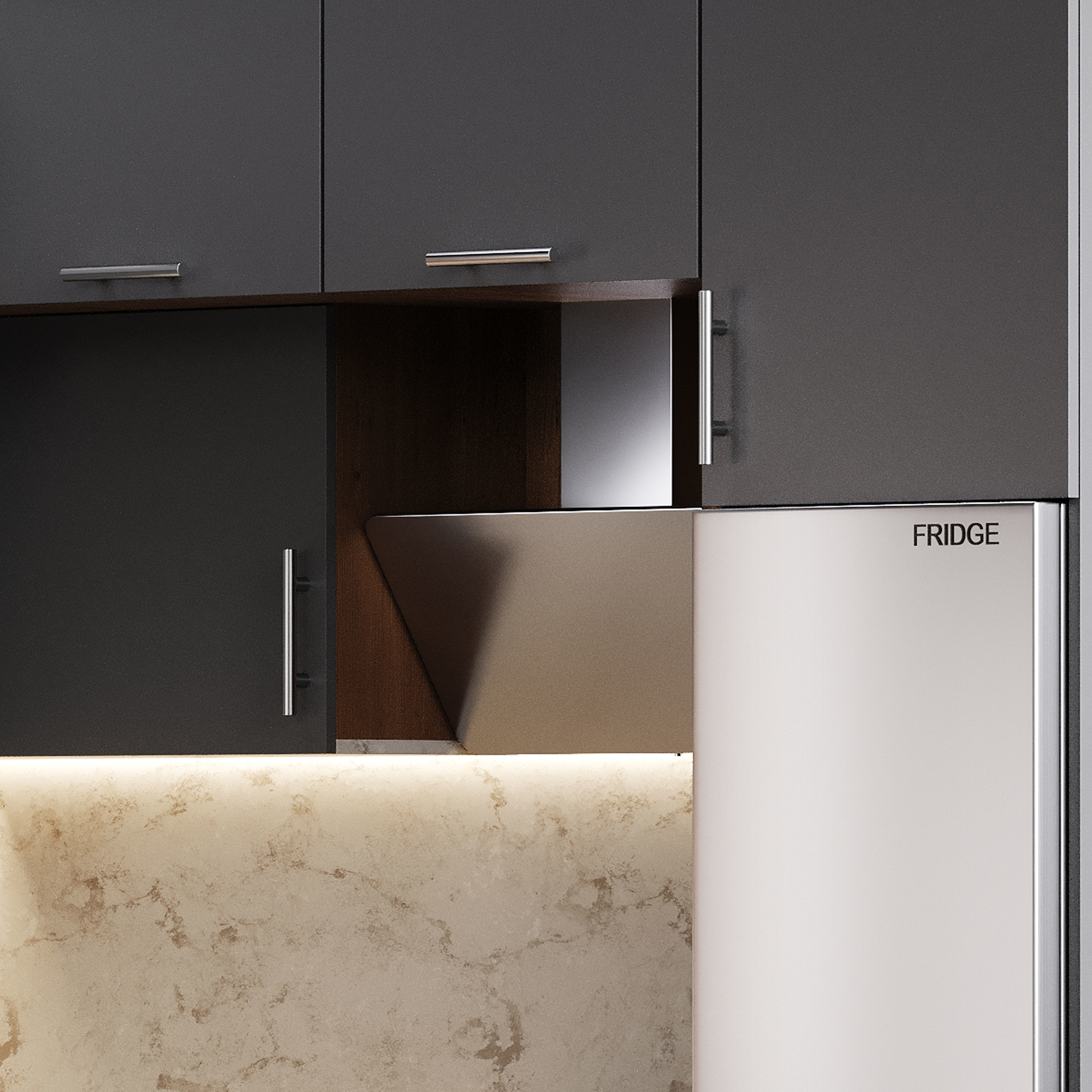 Modern kitchen 09 3D model_4