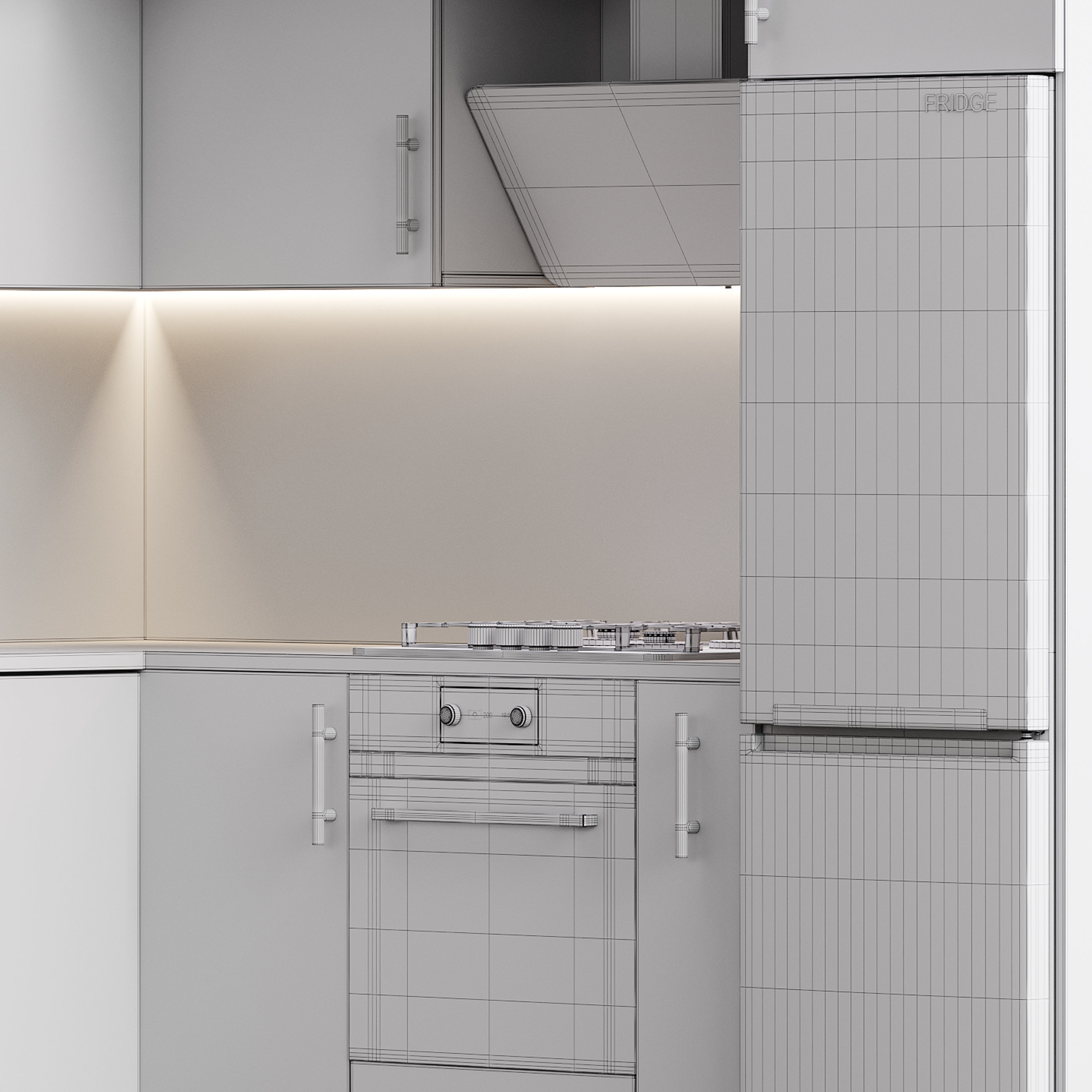 Modern kitchen 09 3D model_15