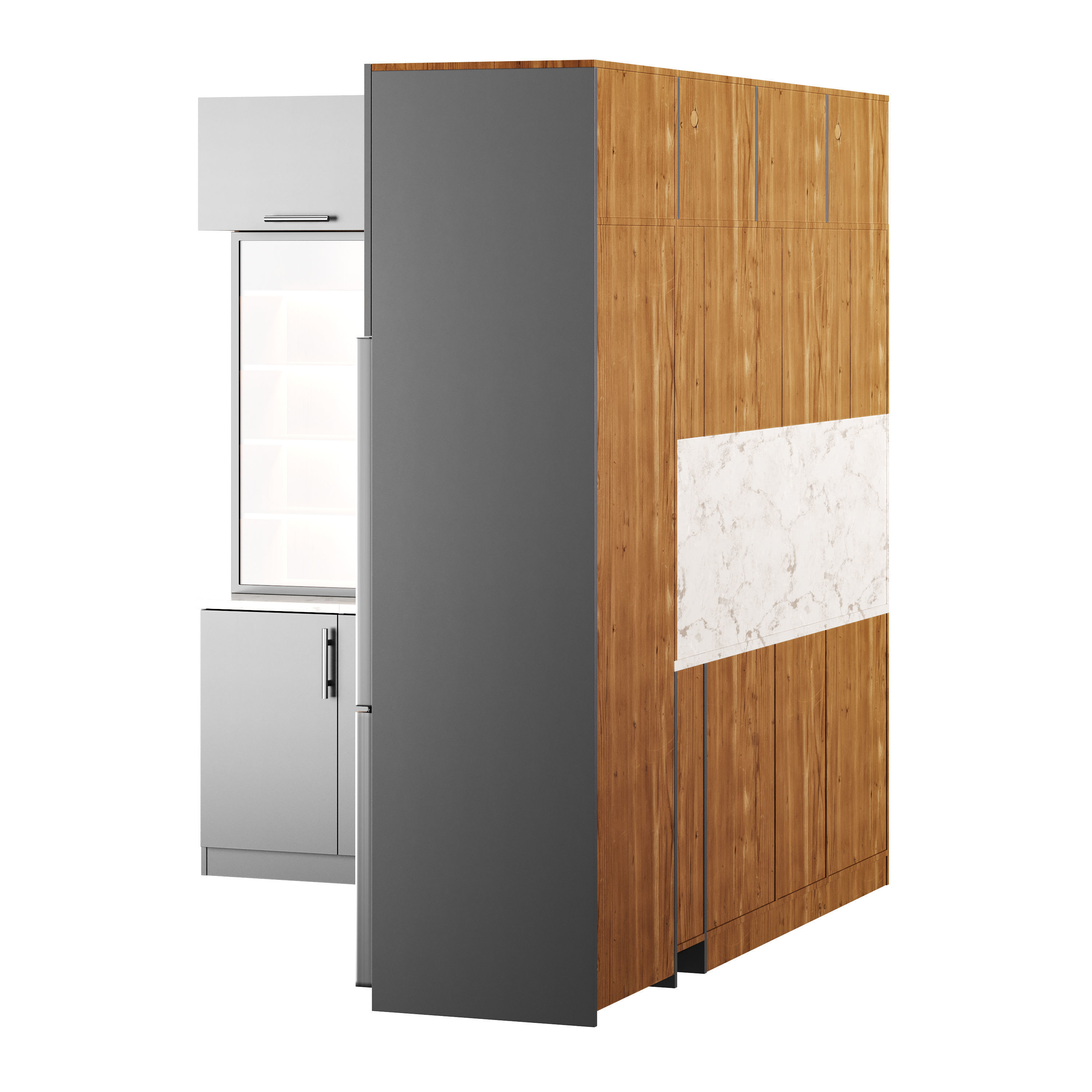 Modern kitchen 09 3D model_13