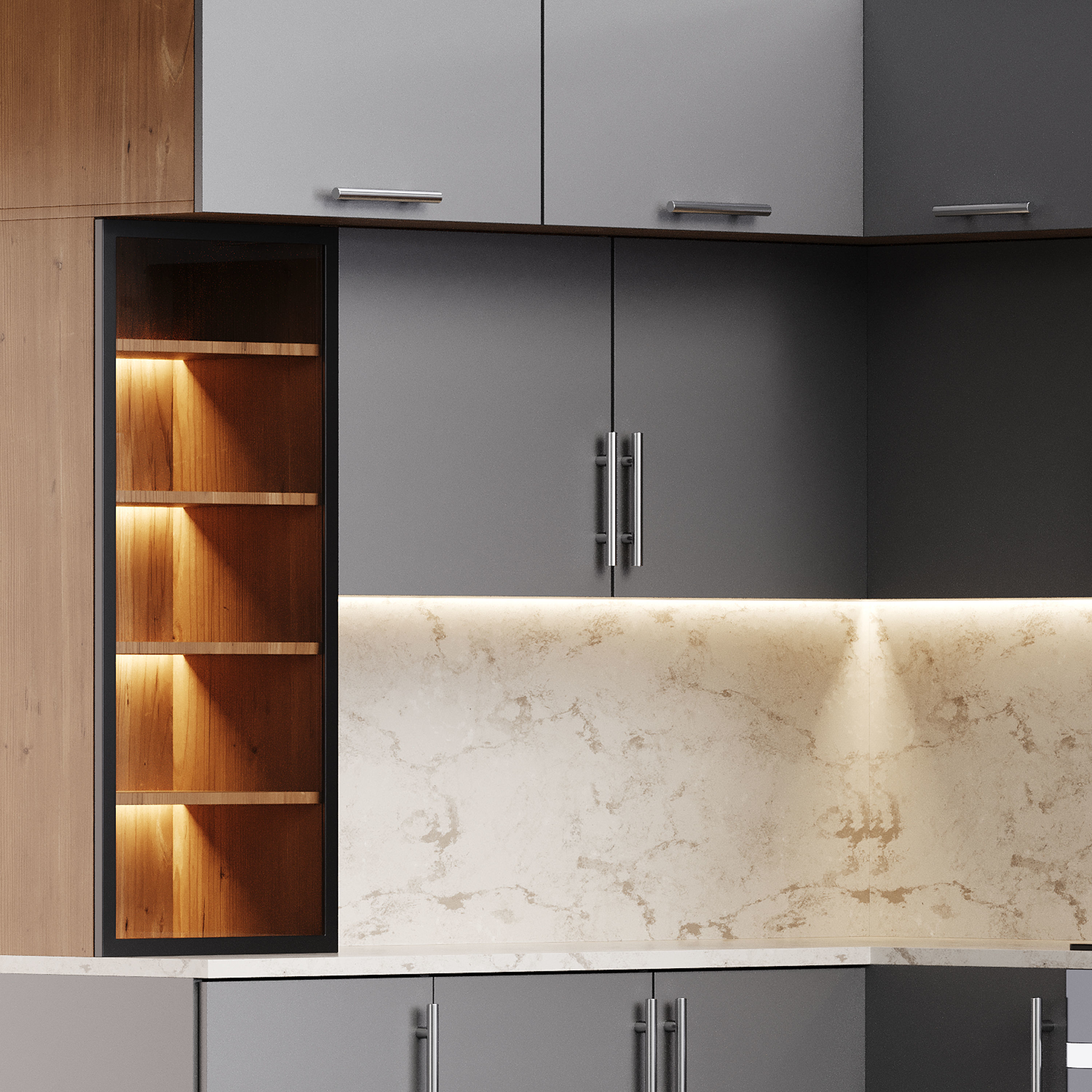 Modern kitchen 09 3D model_9