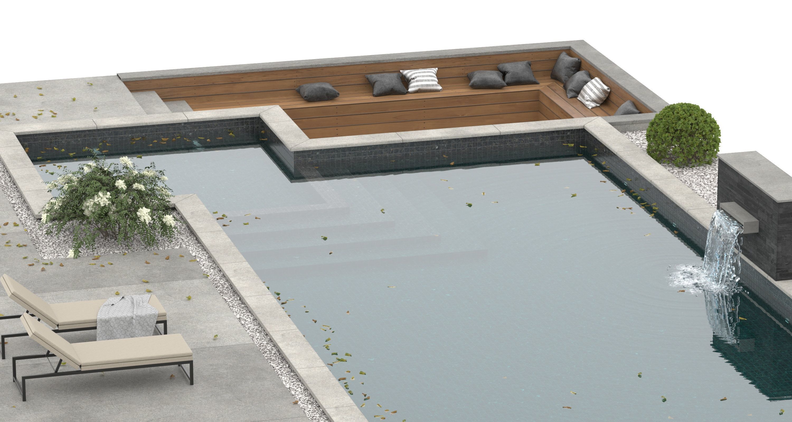 Swimming Pool 4 3D model_4
