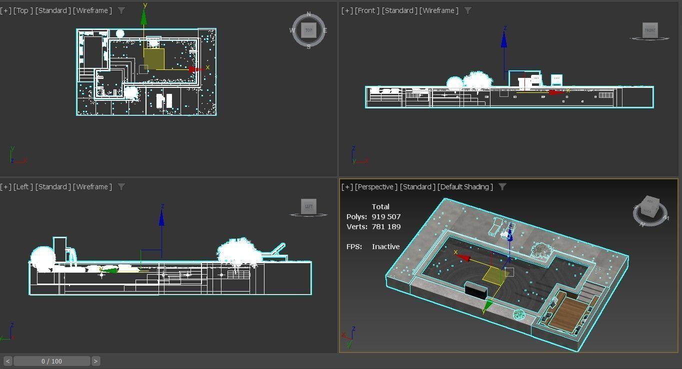 Swimming Pool 4 3D model_9