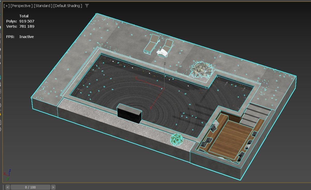 Swimming Pool 4 3D model_7