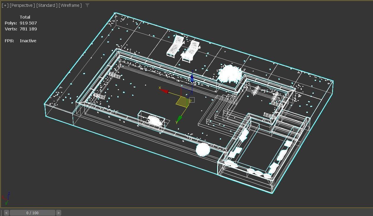 Swimming Pool 4 3D model_8