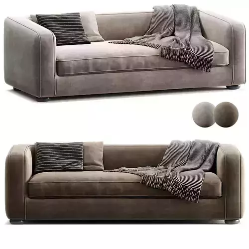 Gidget Sofa Sheepskin Camel