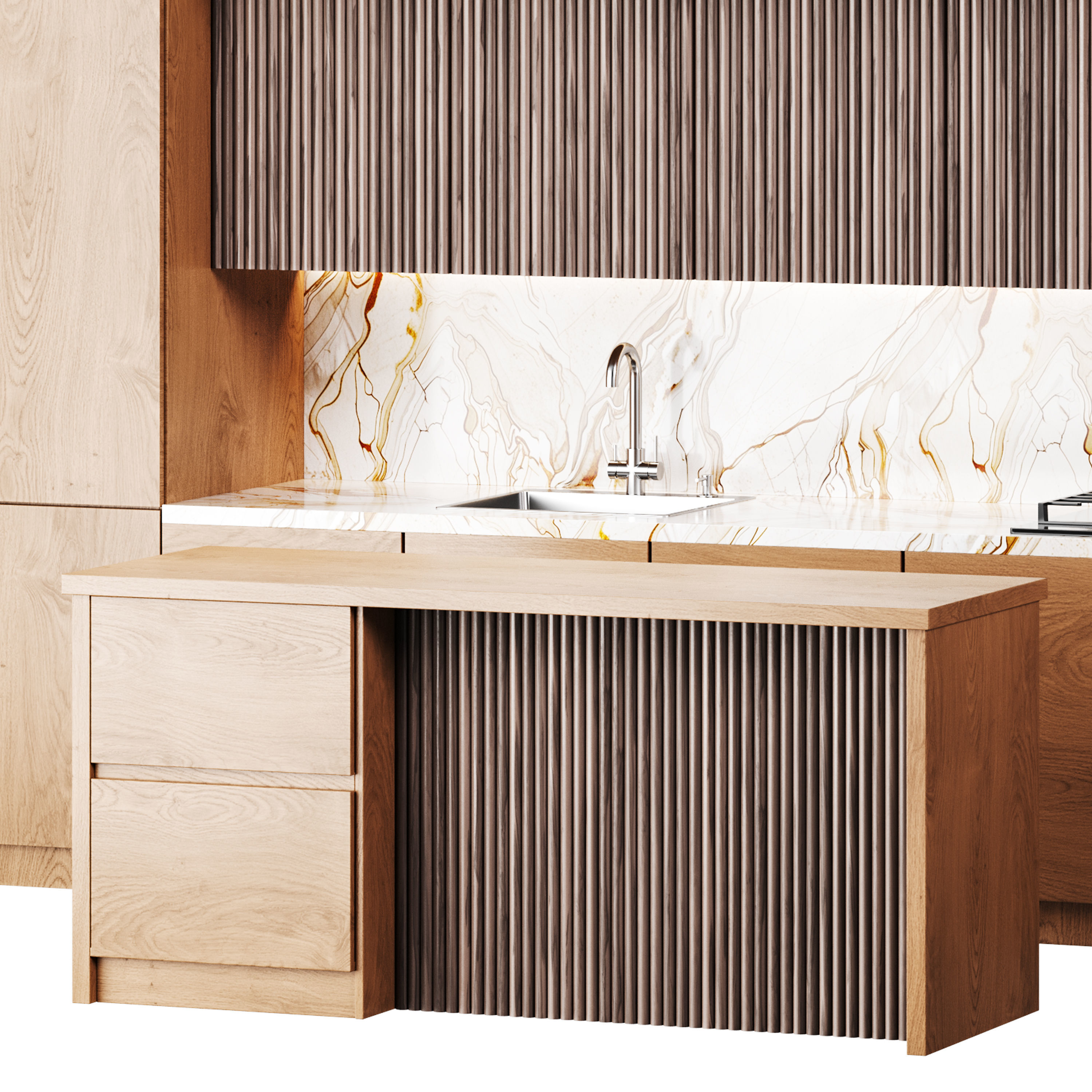 Modern kitchen 10 3D model_3