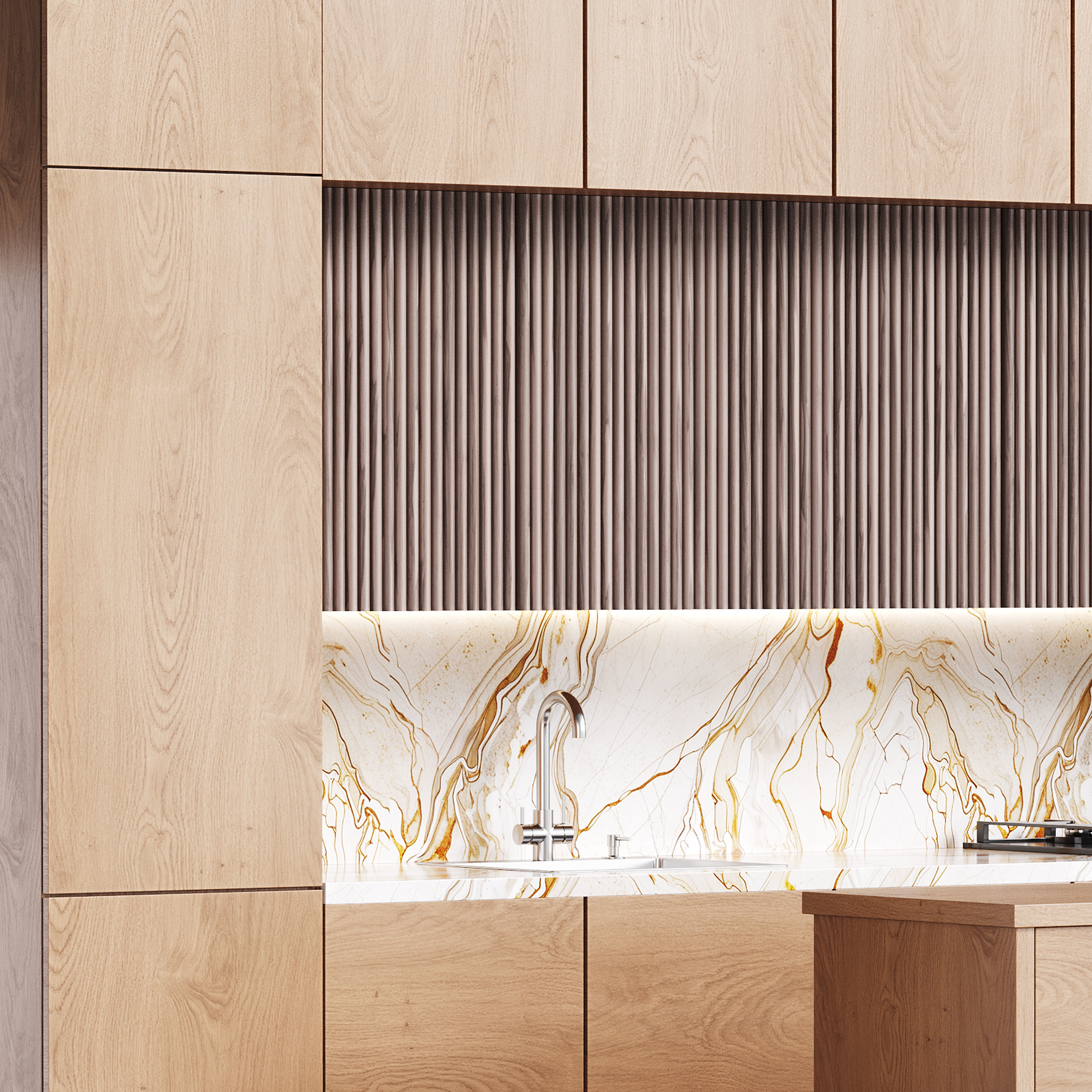 Modern kitchen 10 3D model_12