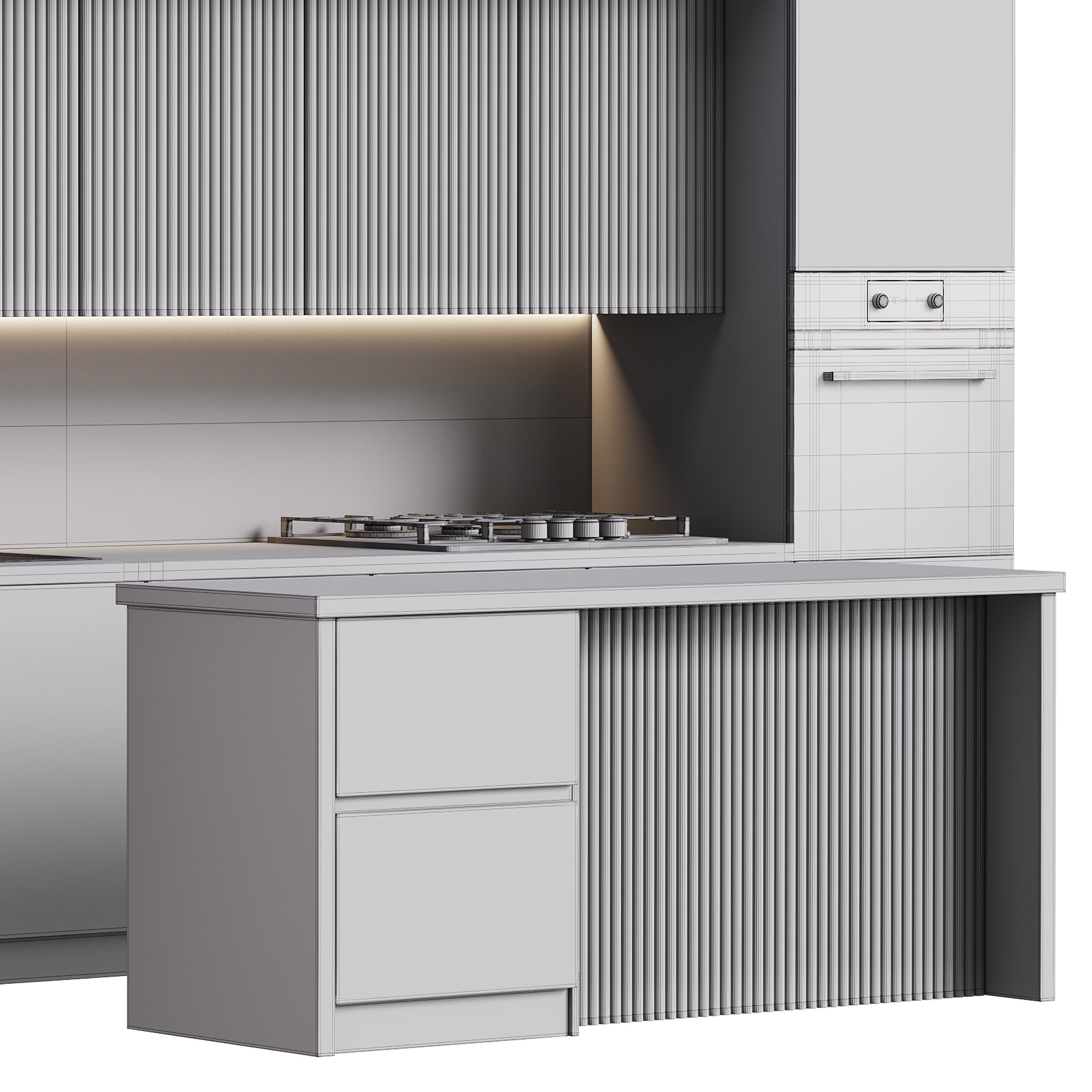 Modern kitchen 10 3D model_14