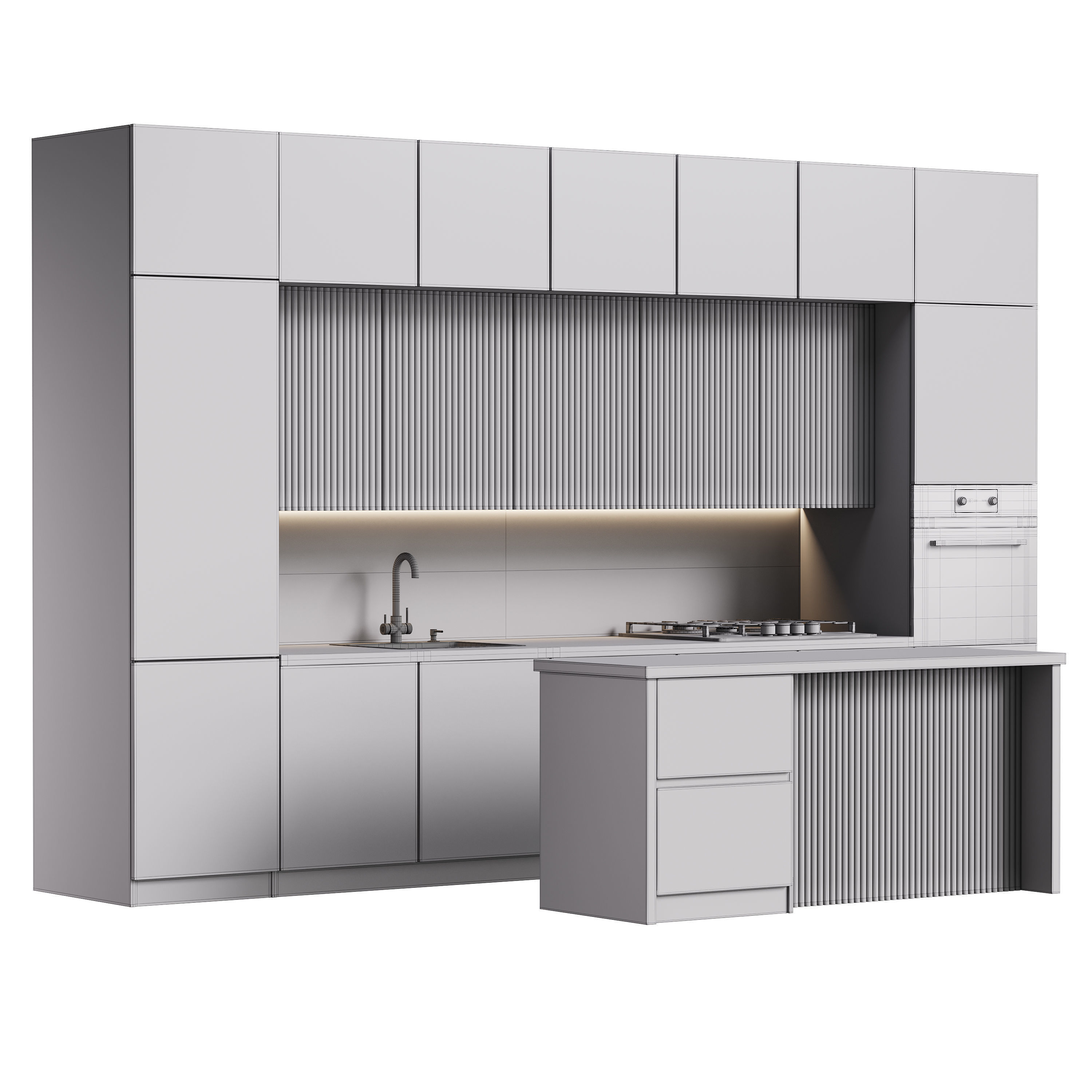 Modern kitchen 10 3D model_13