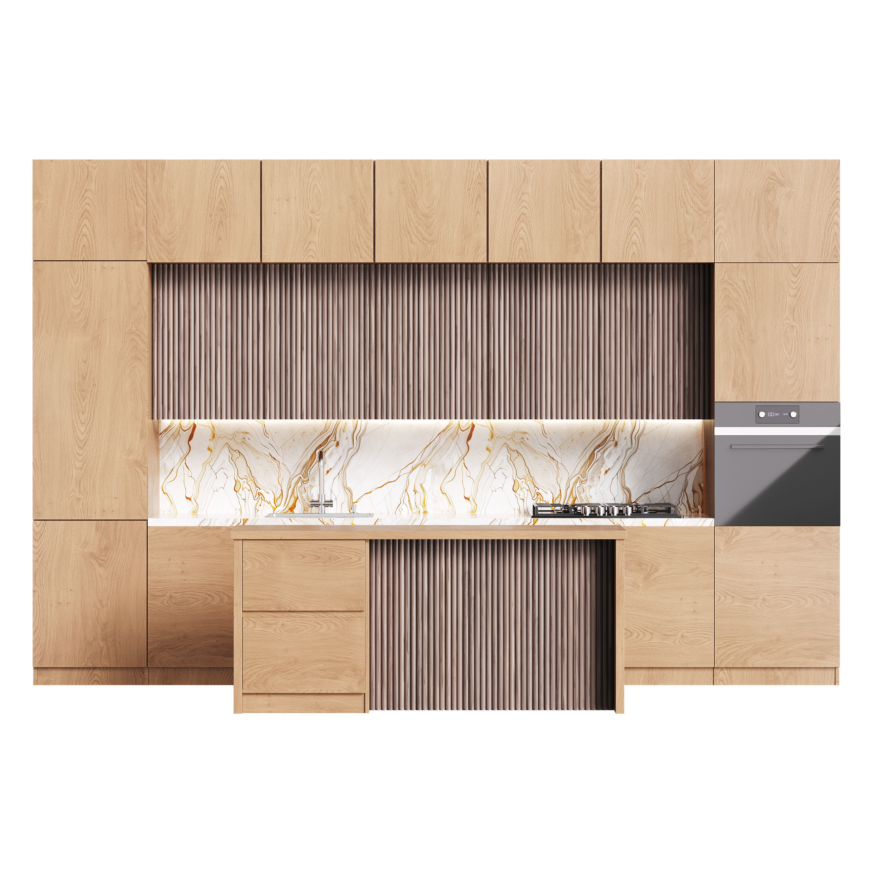 Modern kitchen 10 3D model_5