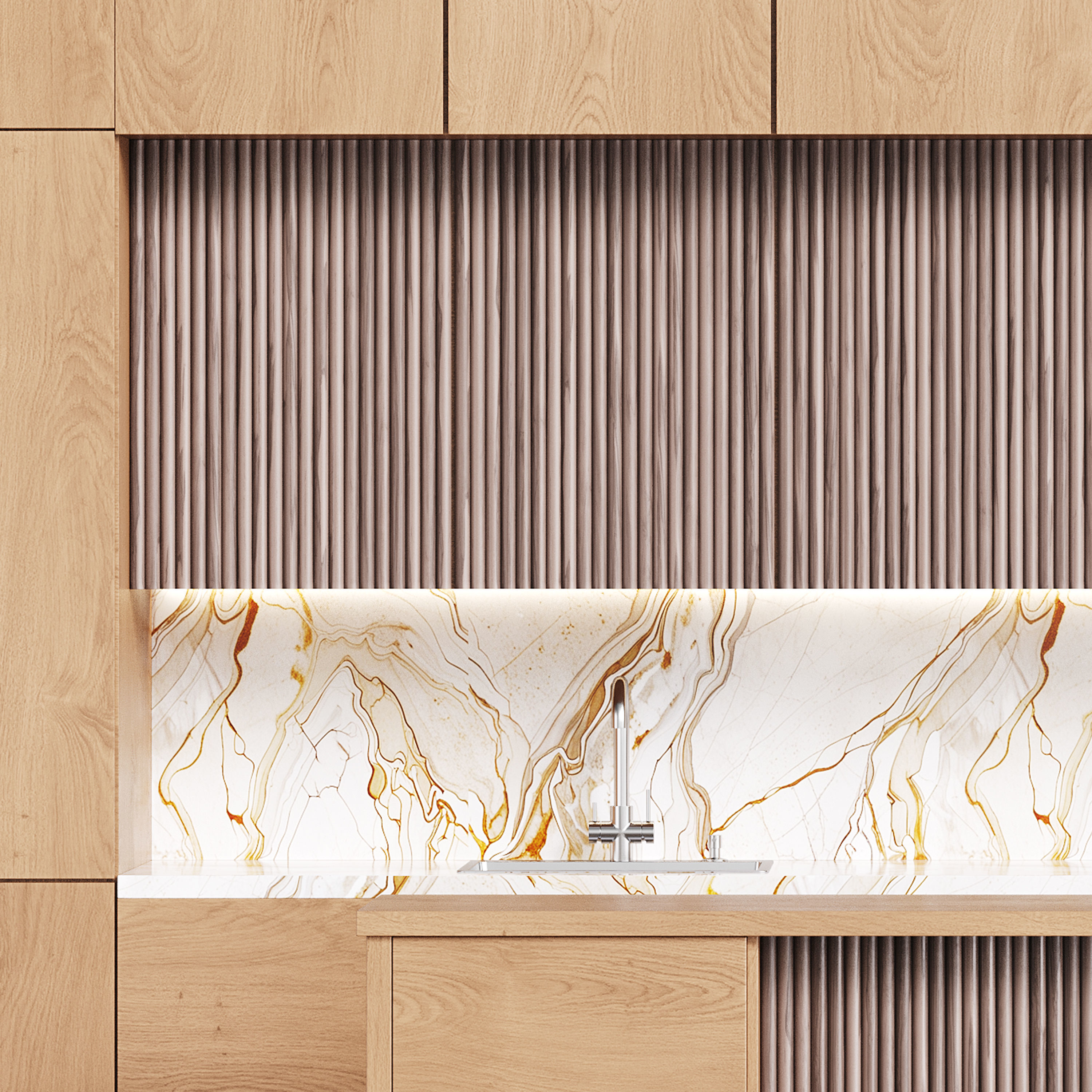 Modern kitchen 10 3D model_7