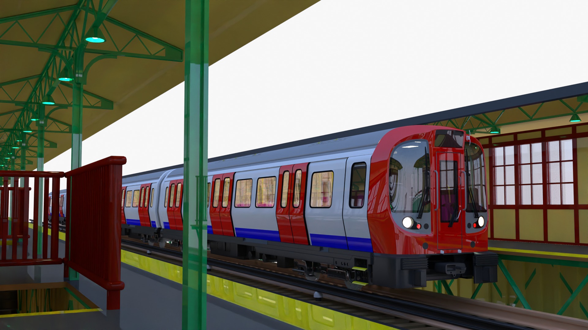 London metro station VI 3D model_12
