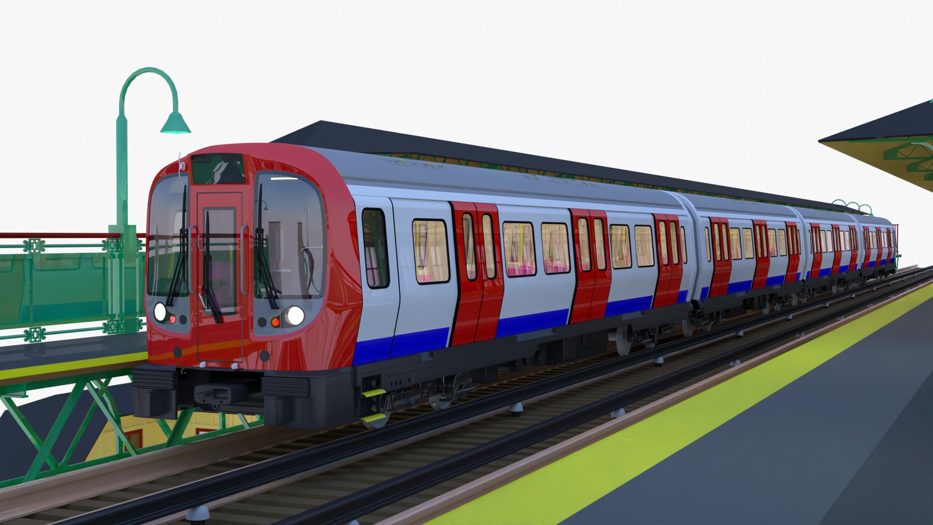 London metro station VI 3D model_2
