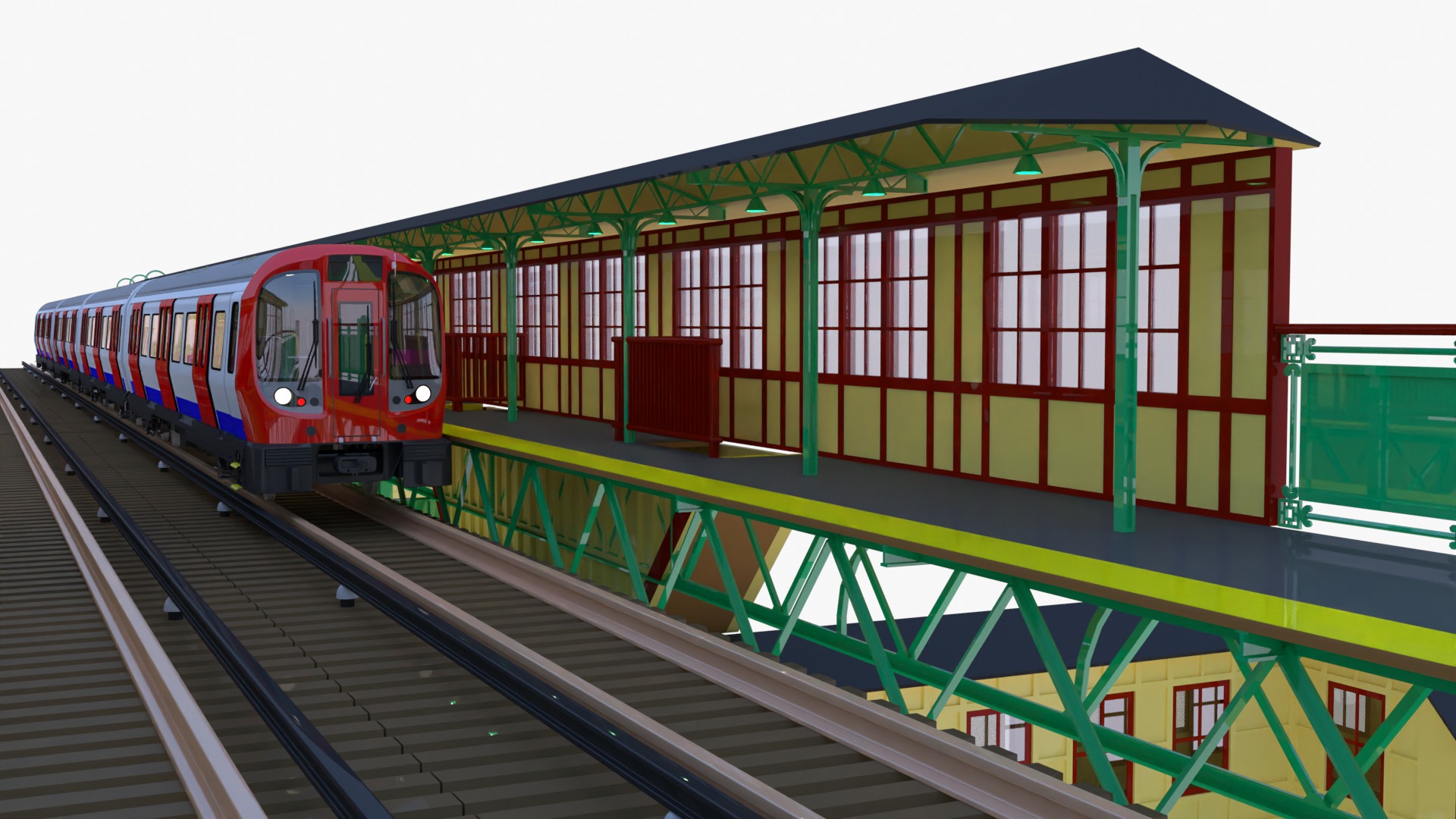 London metro station VI 3D model_7