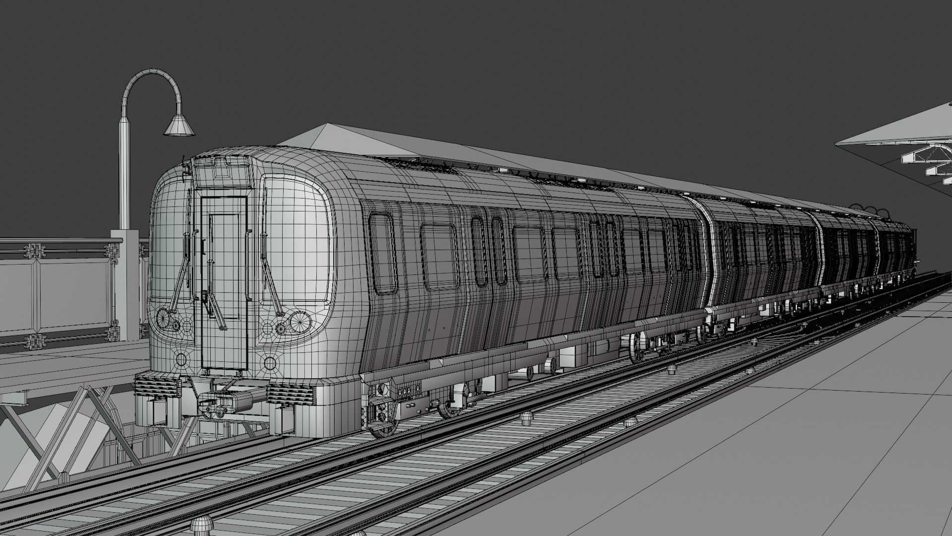 London metro station VI 3D model_3