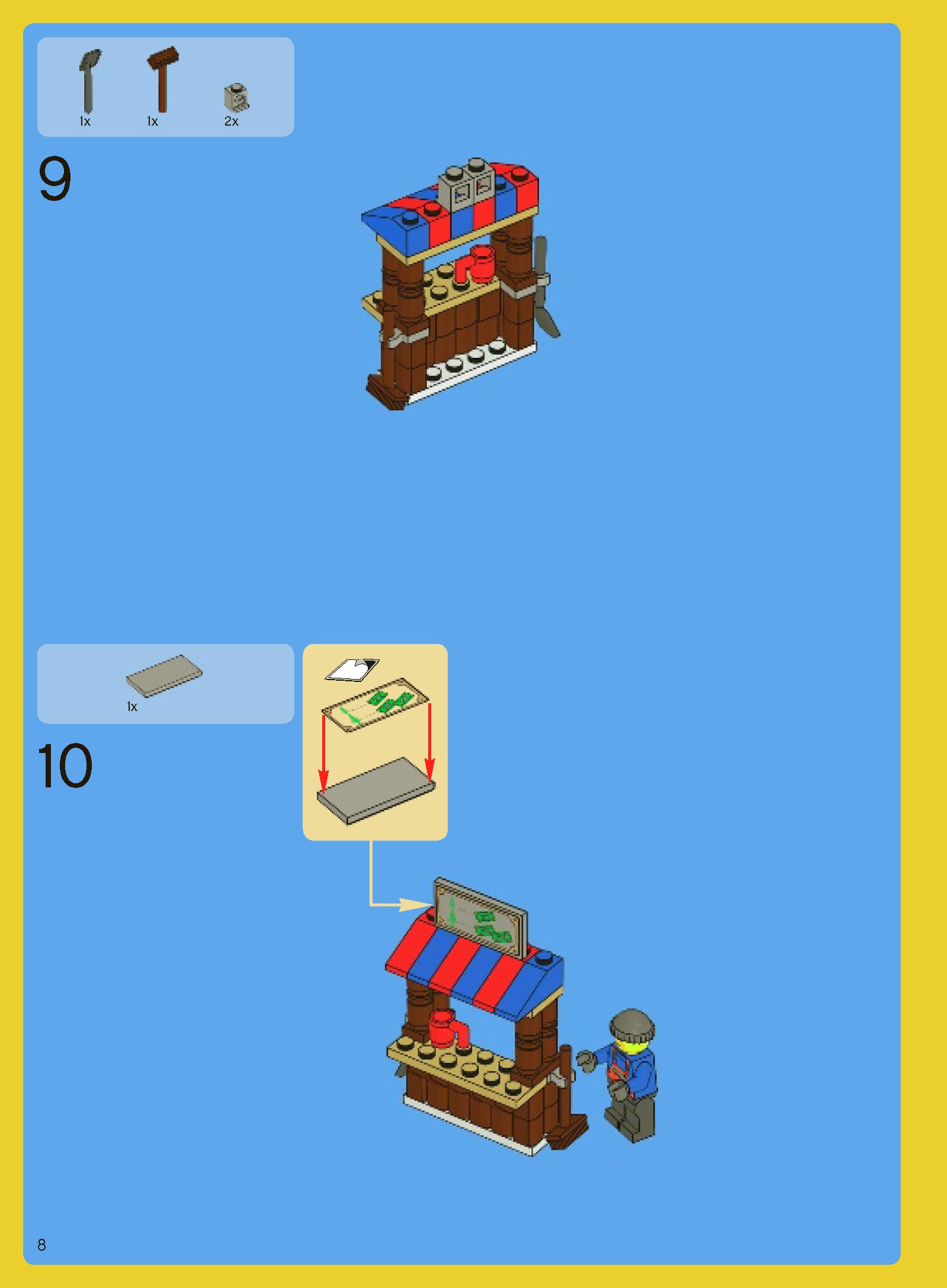 TwindBricks3D - 10216 Winter Village-Bakery 3D print model_8