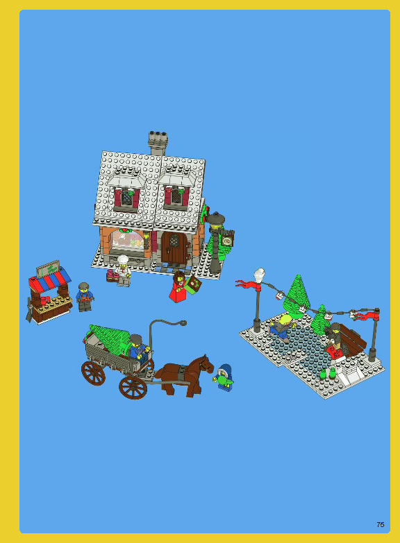 TwindBricks3D - 10216 Winter Village-Bakery 3D print model_99