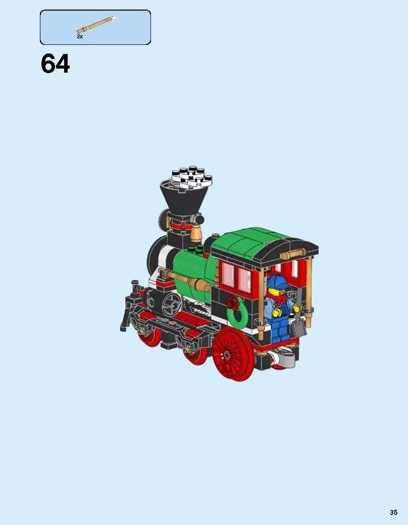 TwindBricks3D - 10254 Winter Holiday Train 3D print model_86