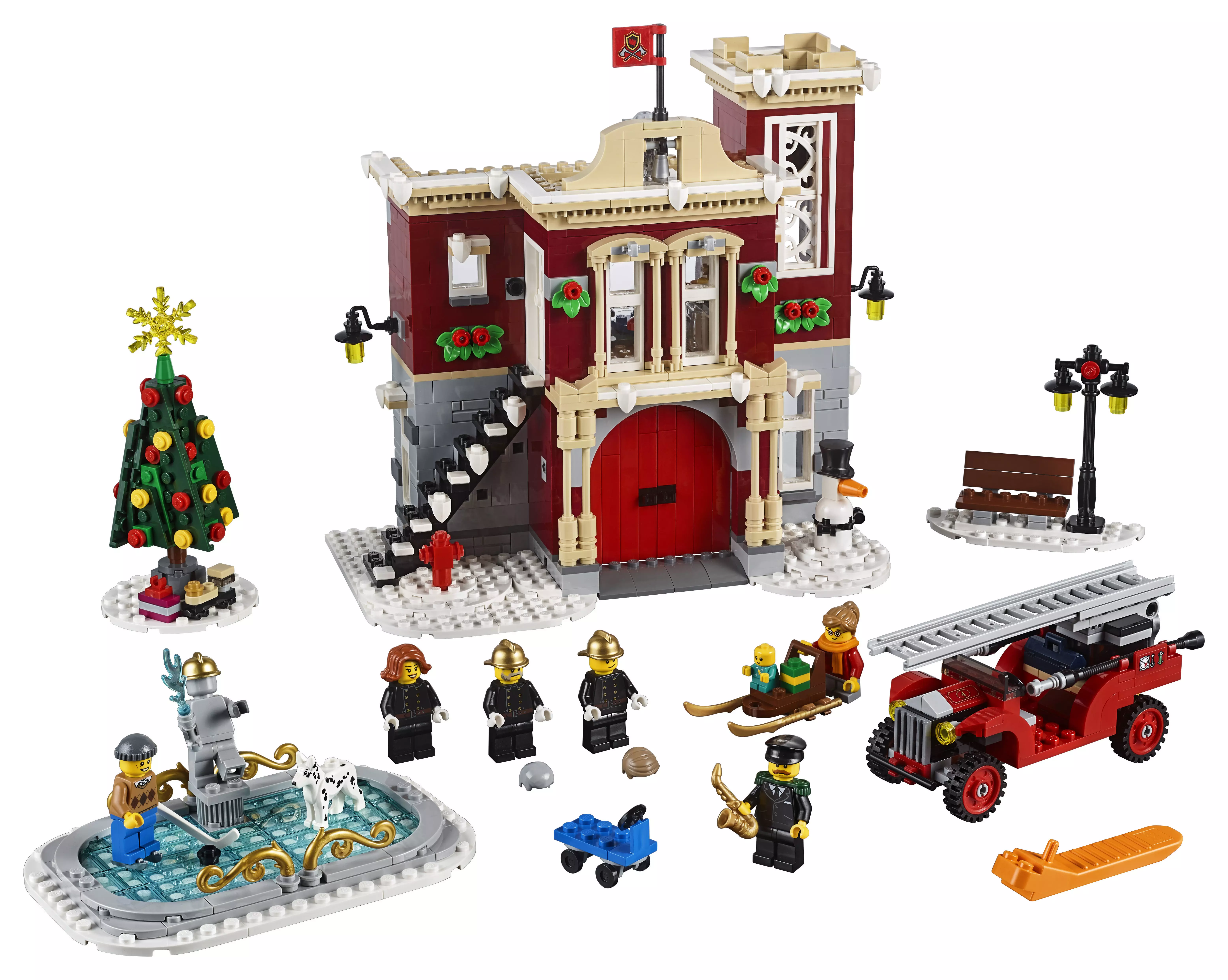 TwindBricks3D - 10263 Winter Village Fire Station 3D print model_0