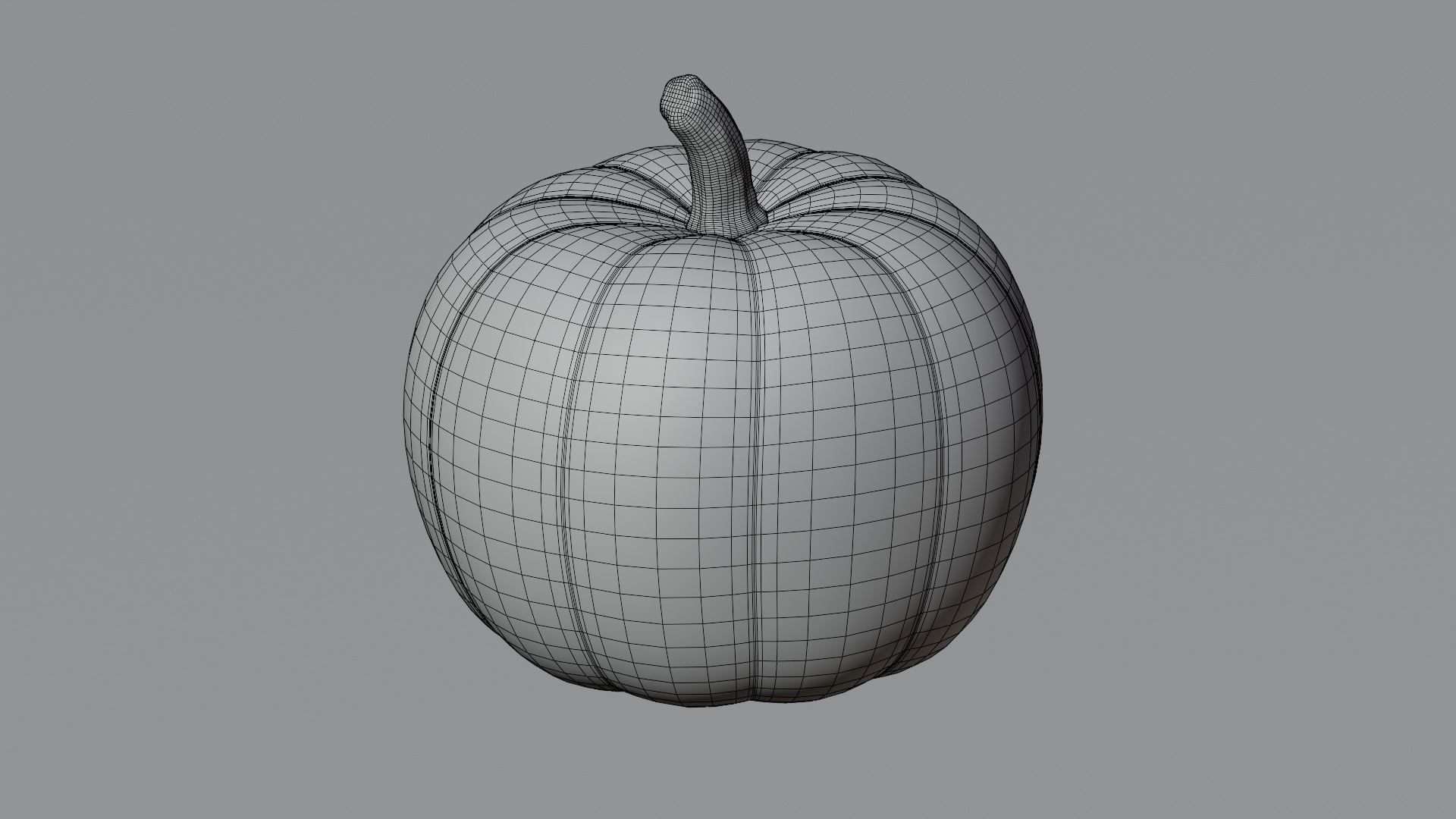 A Pumpkin Low-poly 3D model_9