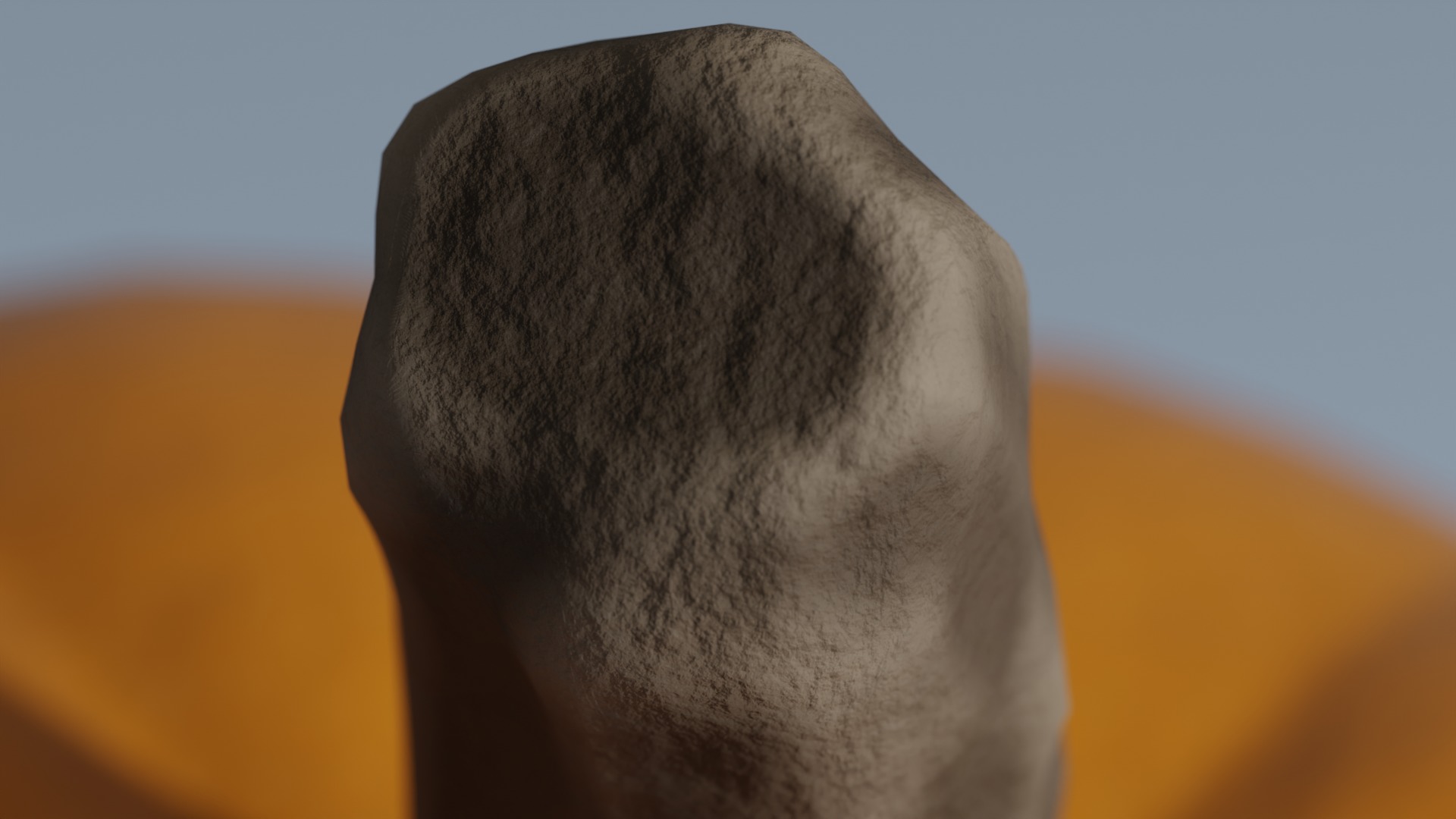 A Pumpkin Low-poly 3D model_5