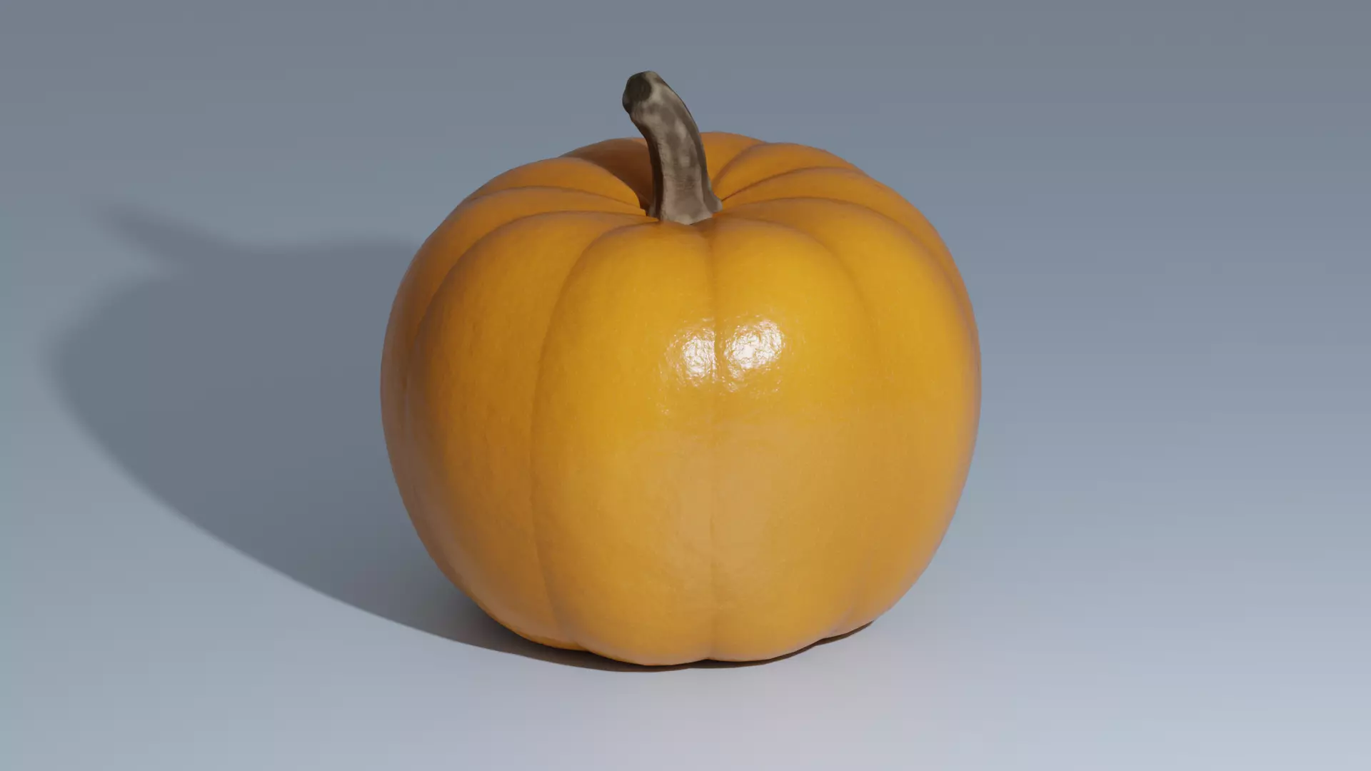 A Pumpkin Low-poly 3D model_0