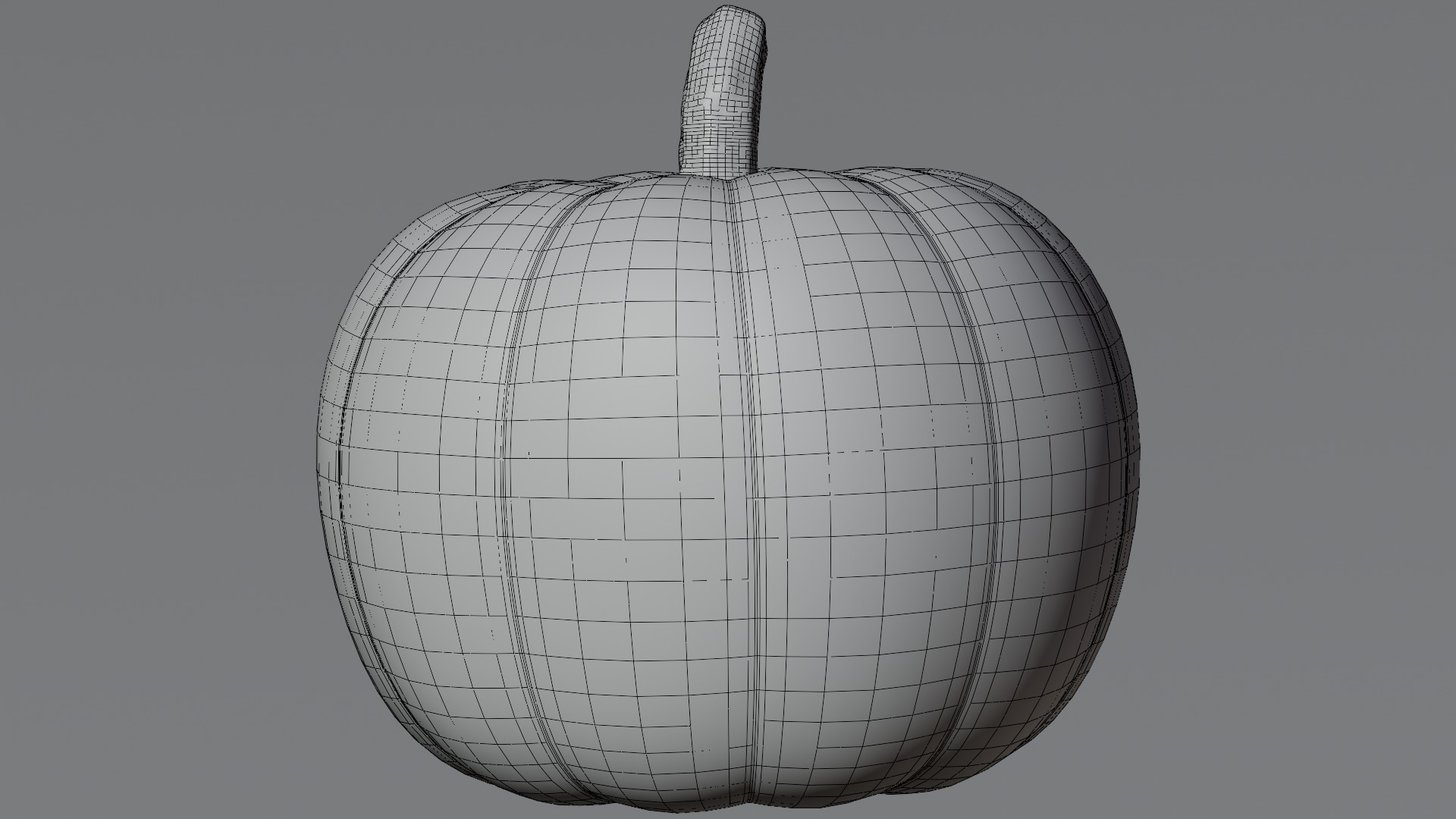 A Pumpkin Low-poly 3D model_12