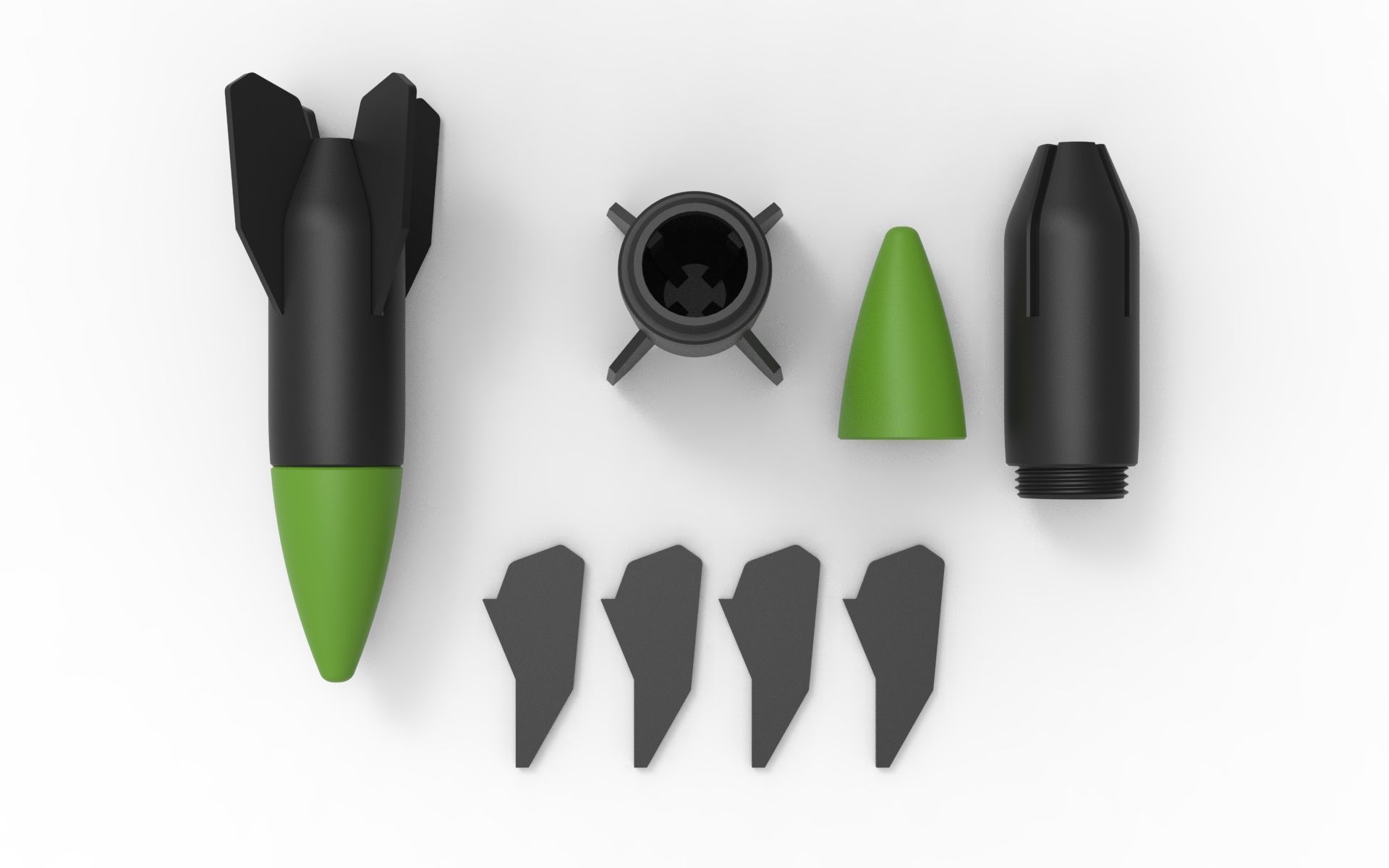 Drone Bomb 3D print model_6