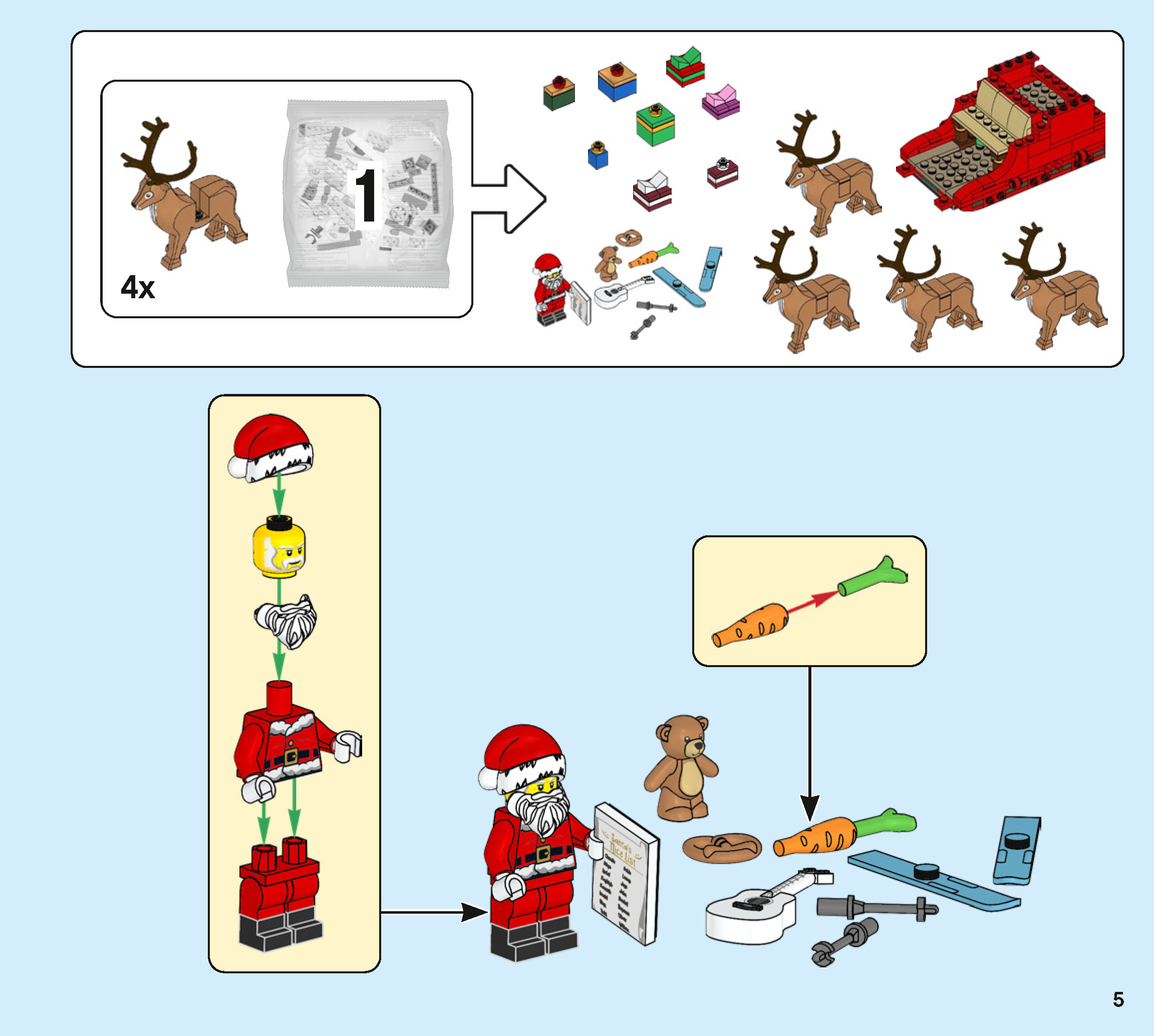 TwindBricks3D - 40499 Santa-Sleigh 3D print model_10