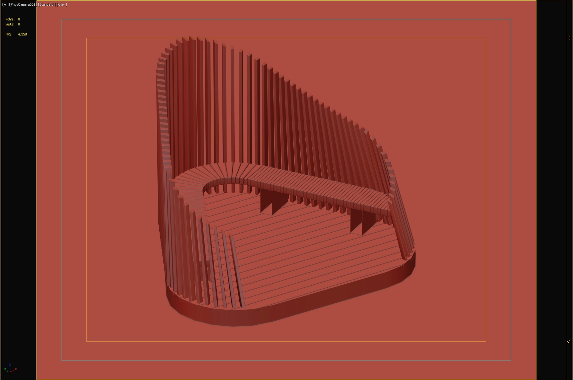 Wooden Privacy Pods for Relaxation in Public Spaces 3D model_5