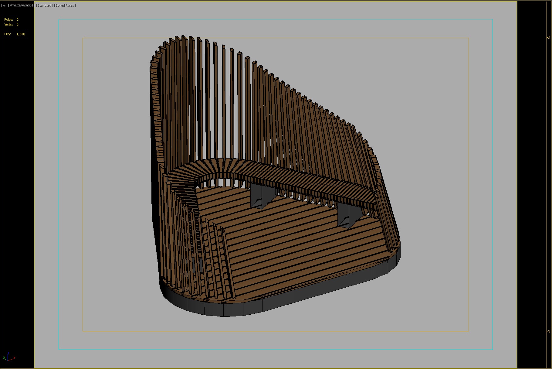 Wooden Privacy Pods for Relaxation in Public Spaces 3D model_3