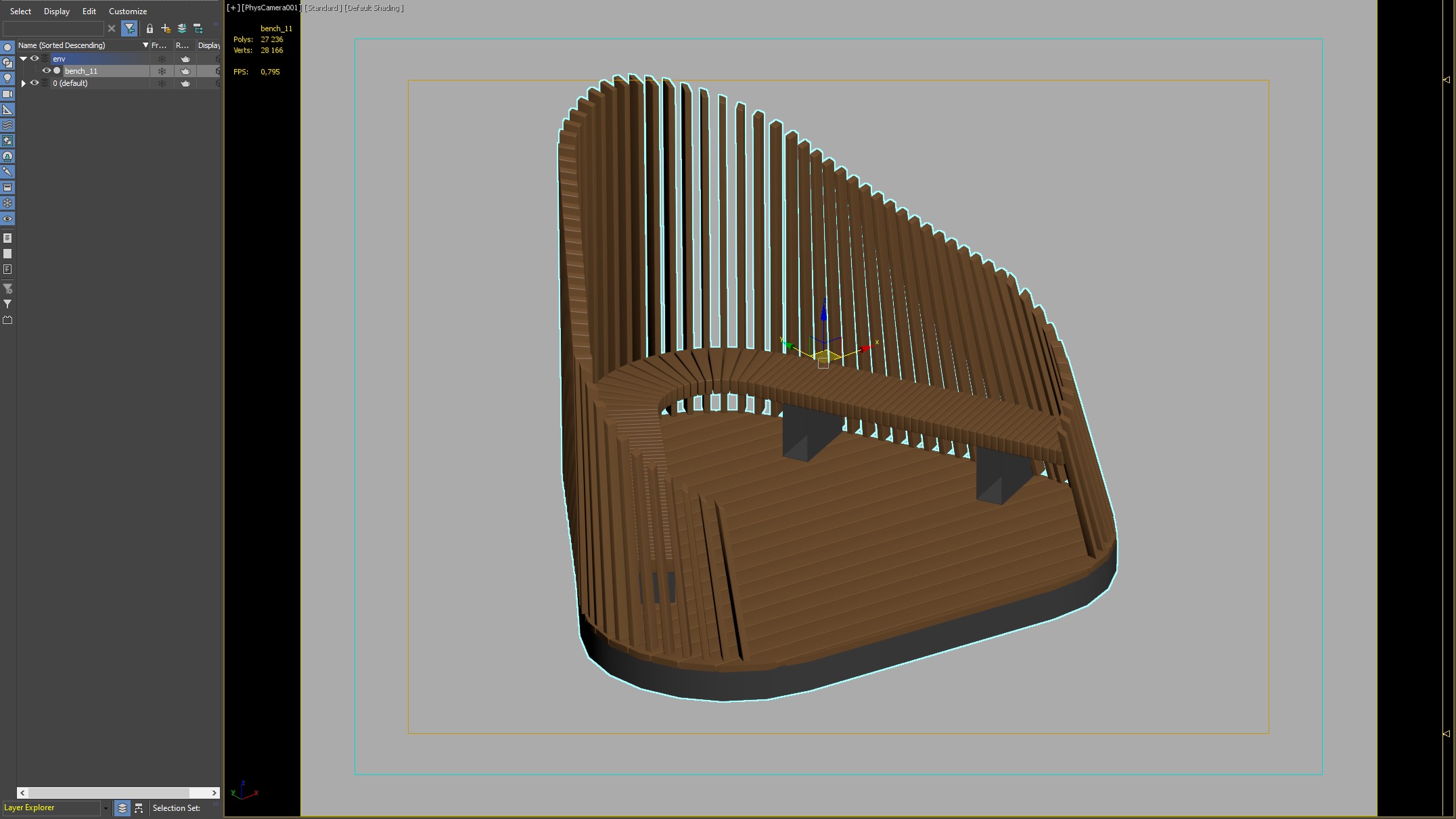 Wooden Privacy Pods for Relaxation in Public Spaces 3D model_2