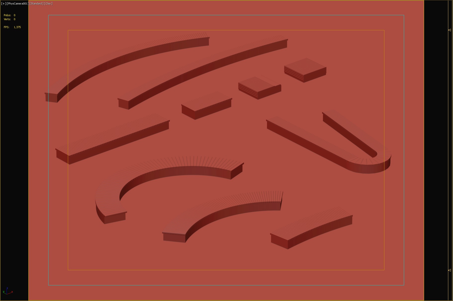 Modular Wooden Bench System for Flexible Outdoor Design 3D model_4