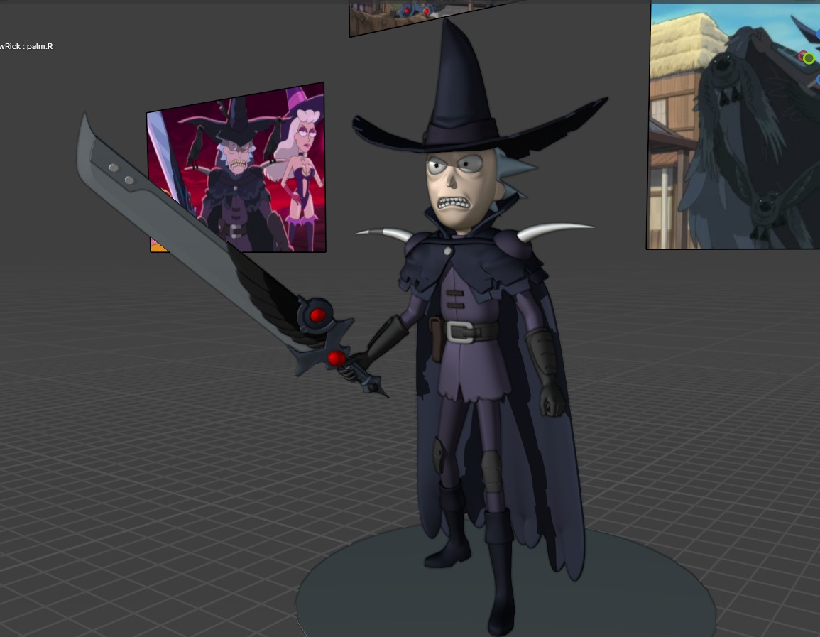 Crow Katana - Rick and Morty 3D print model_9