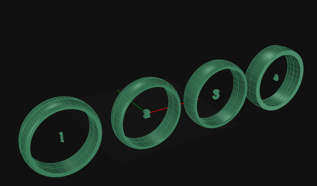 wedding rings 3D print model_3