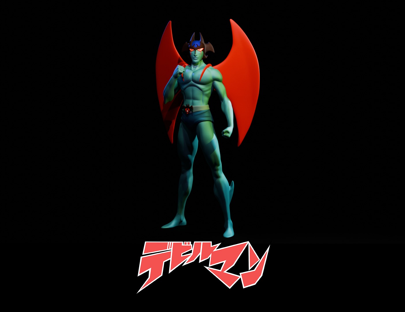 Devilman 3D print model_3