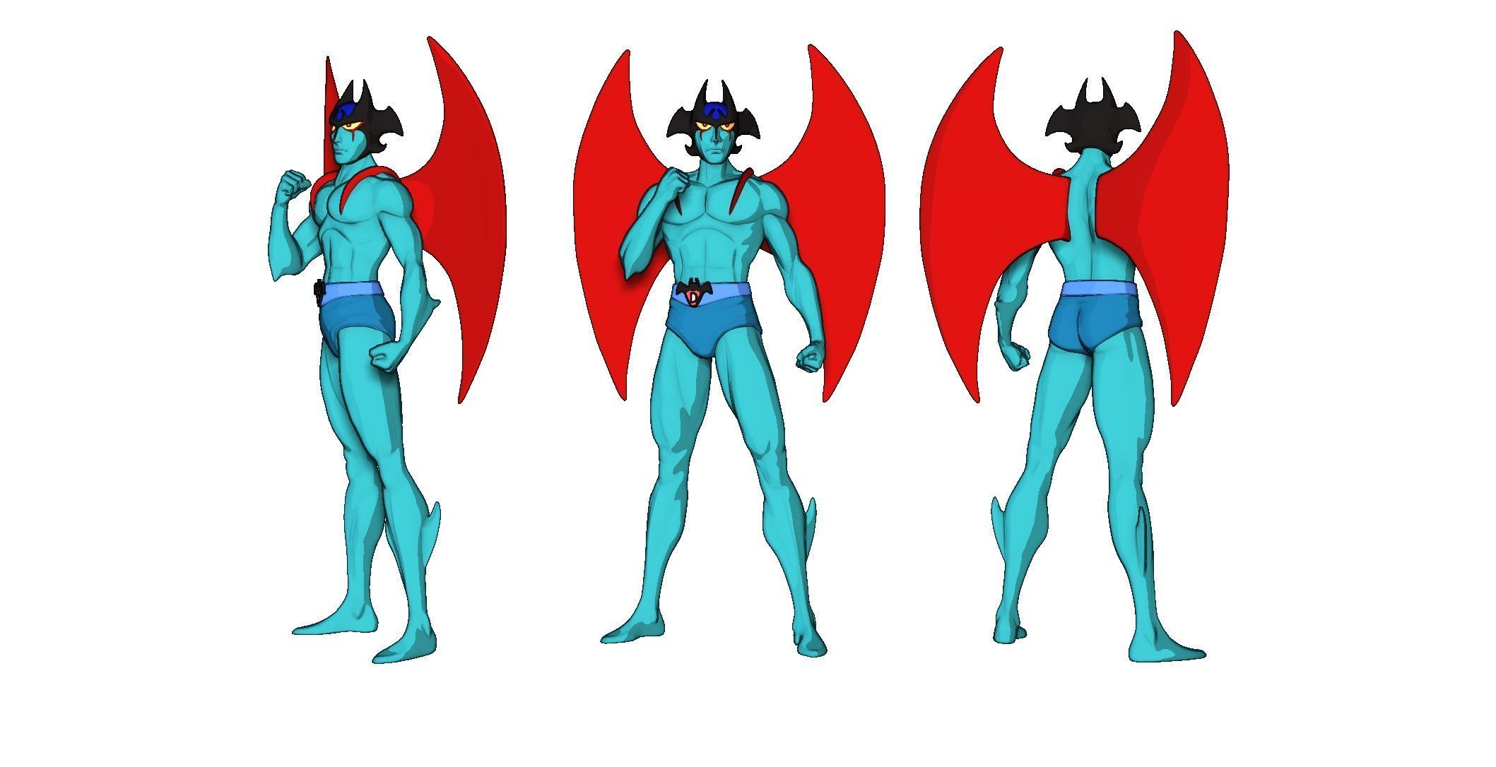 Devilman 3D print model_2
