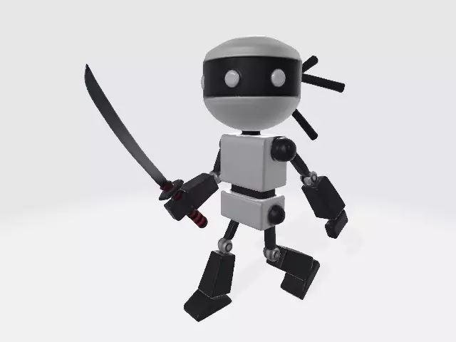 Ninja robot 3D model_0