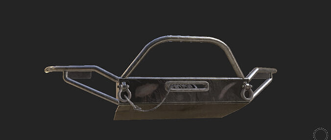 Tacoma Brushbar and Winch Low-poly 3D model