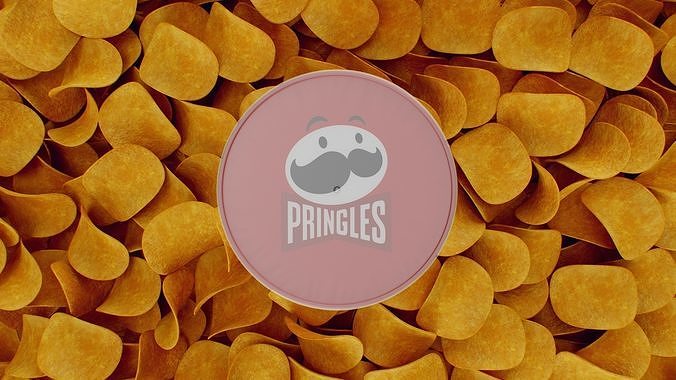 Pringles Sour Cream and Onion Low-poly 3D model 4