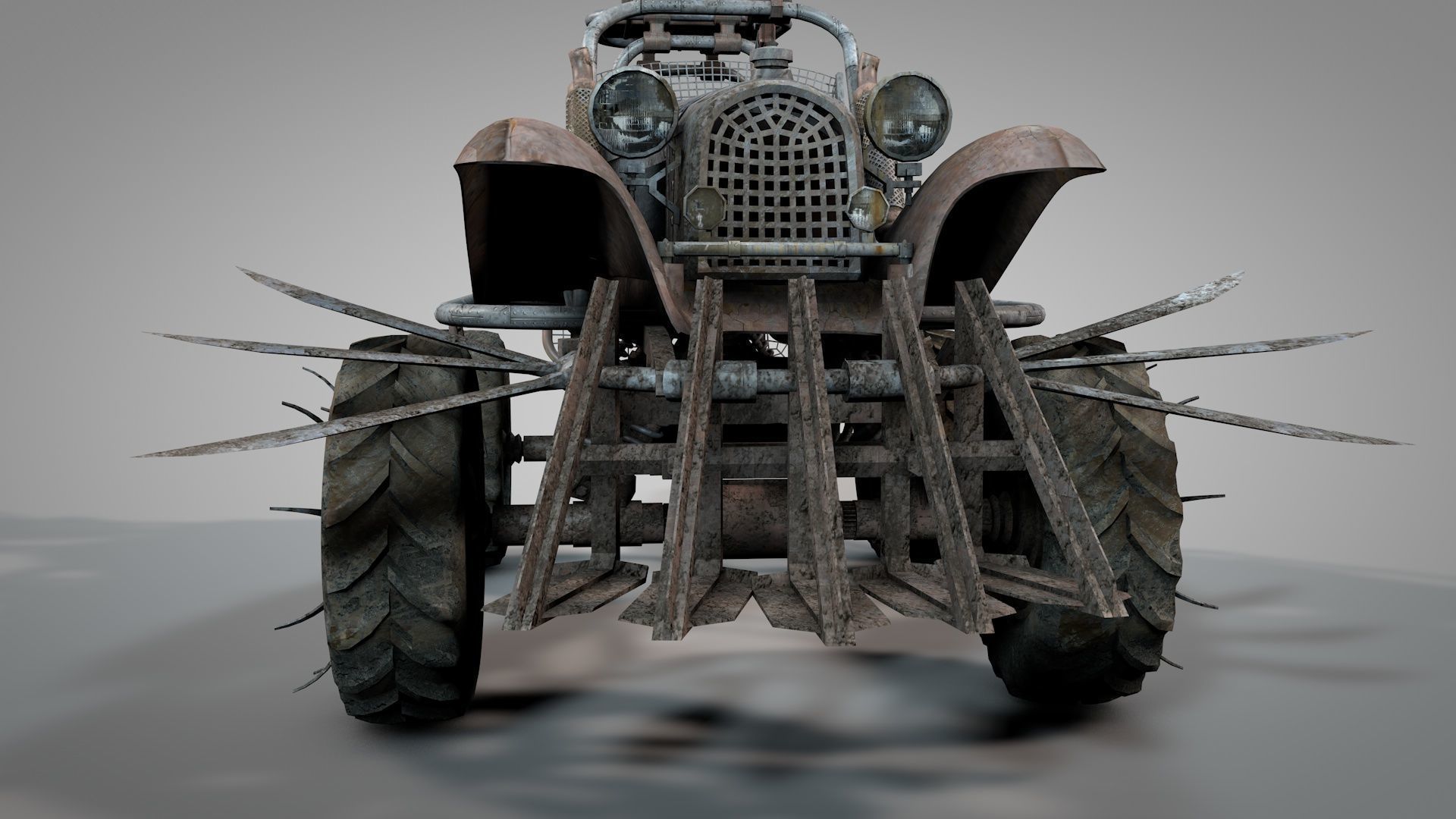 Apocalyptic War Cars v2 3D model_2