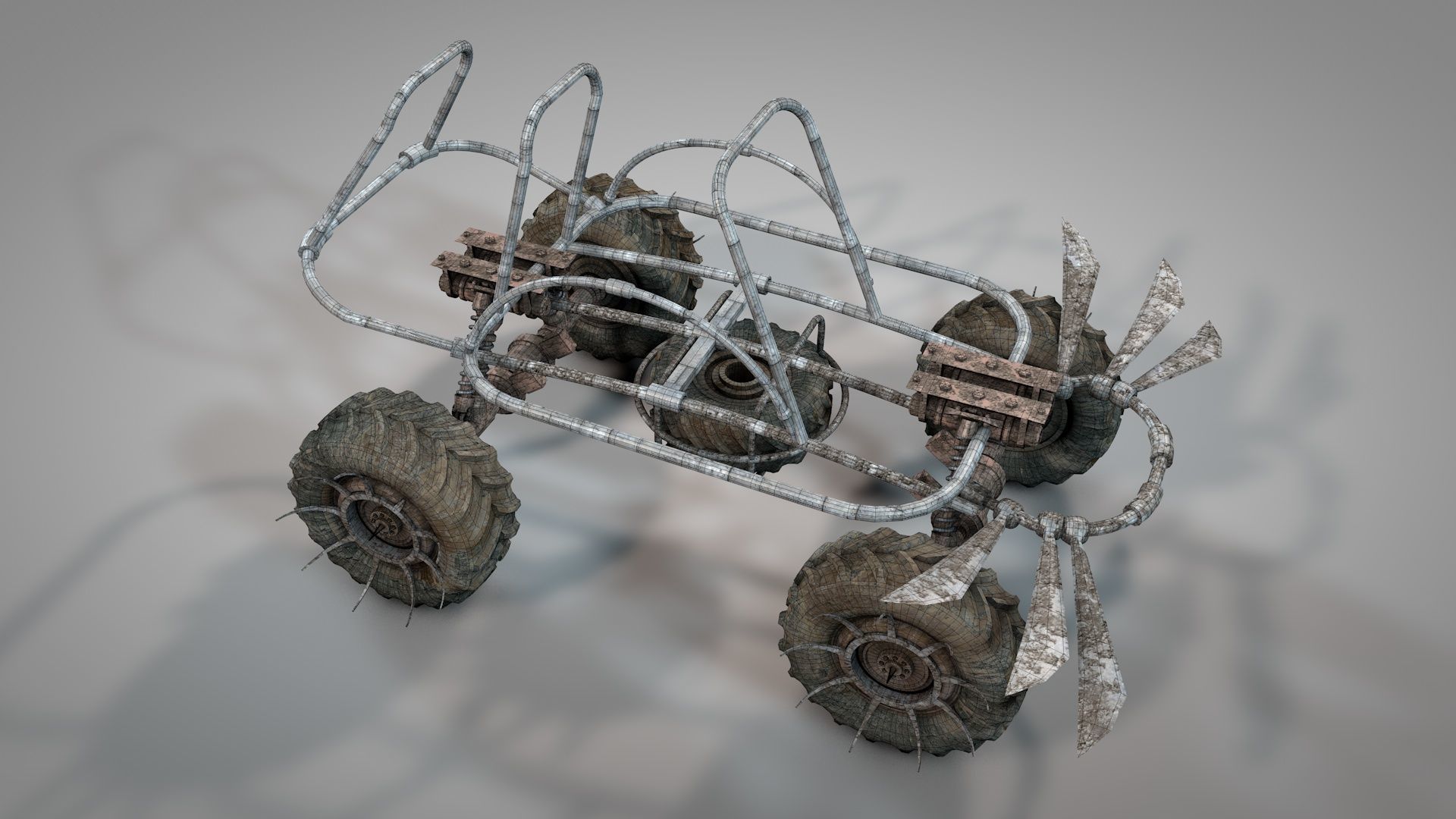 Apocalyptic War Cars v2 3D model_18