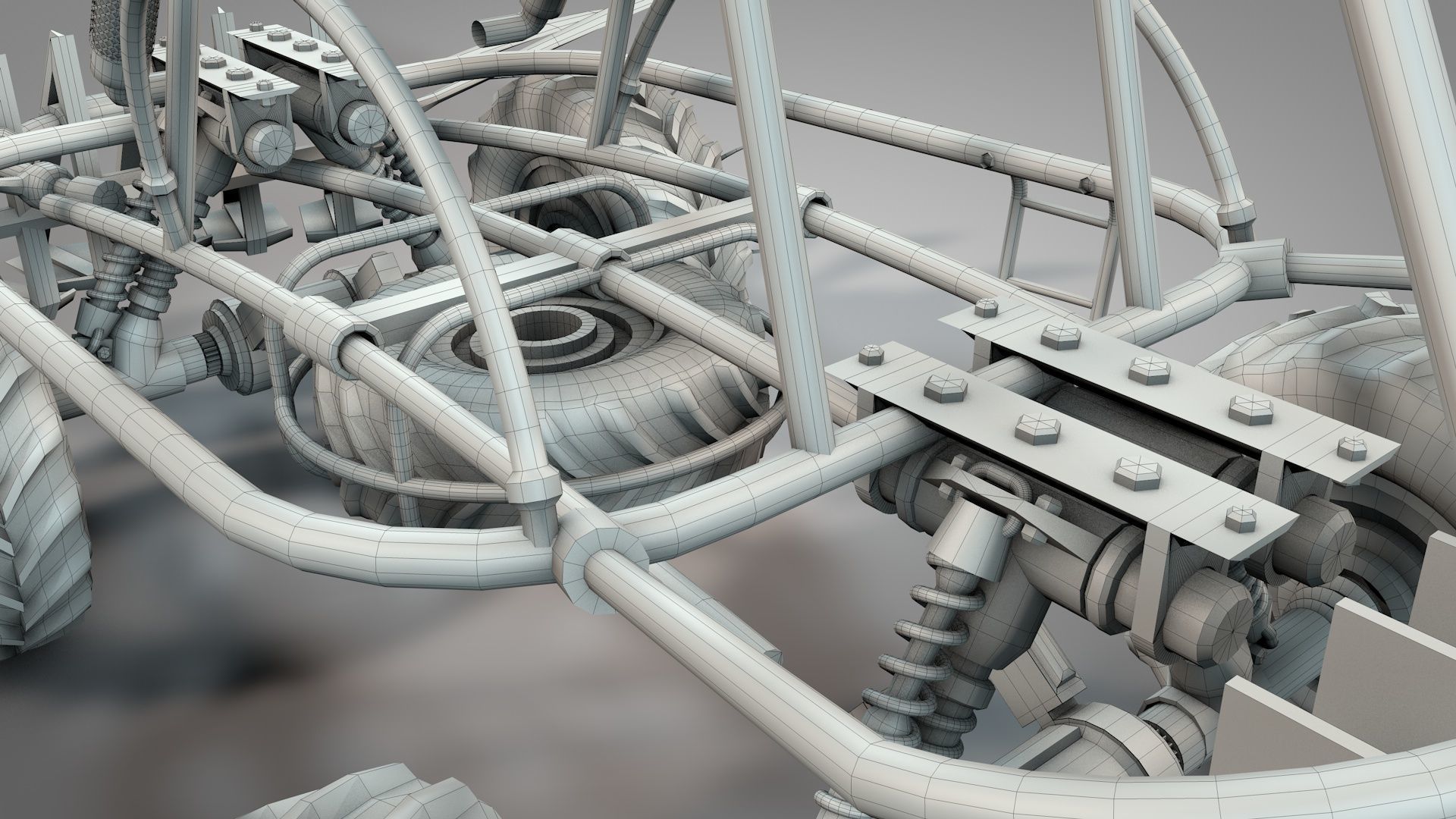 Apocalyptic War Cars v2 3D model_21