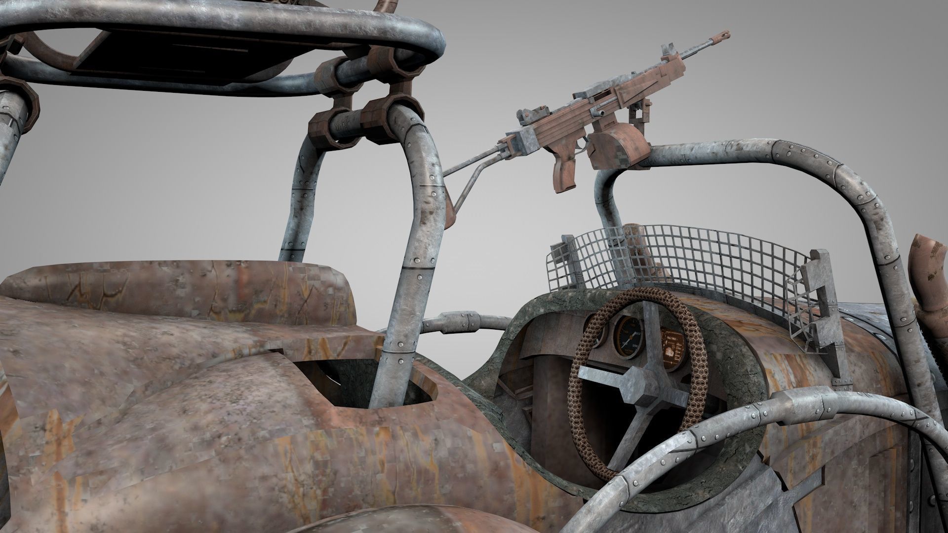 Apocalyptic War Cars v2 3D model_6