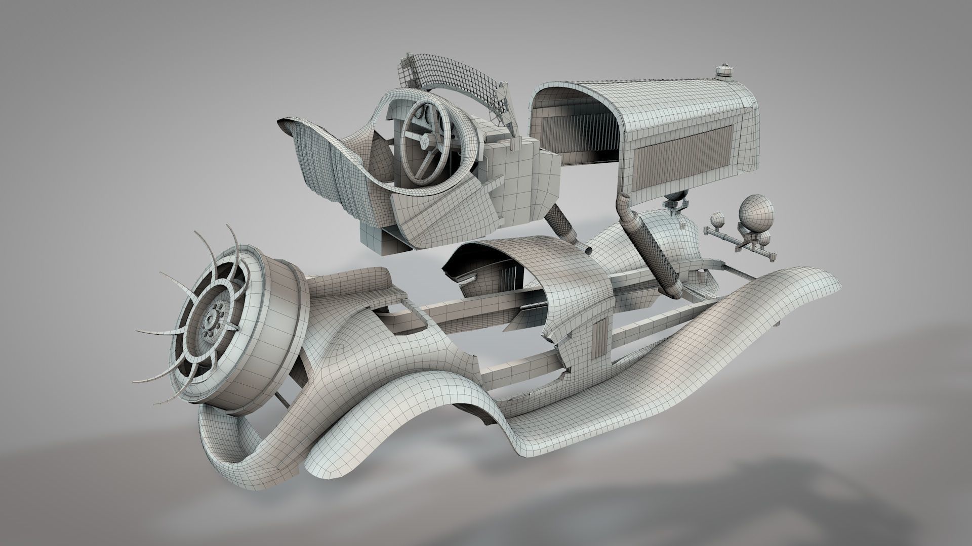Apocalyptic War Cars v2 3D model_17
