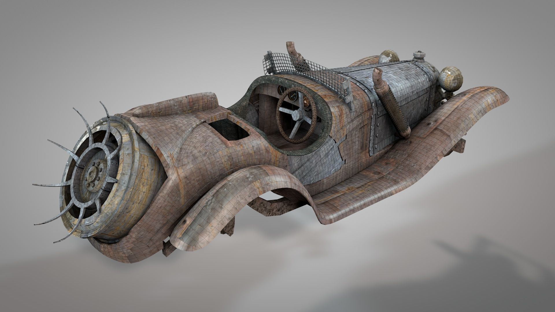 Apocalyptic War Cars v2 3D model_16