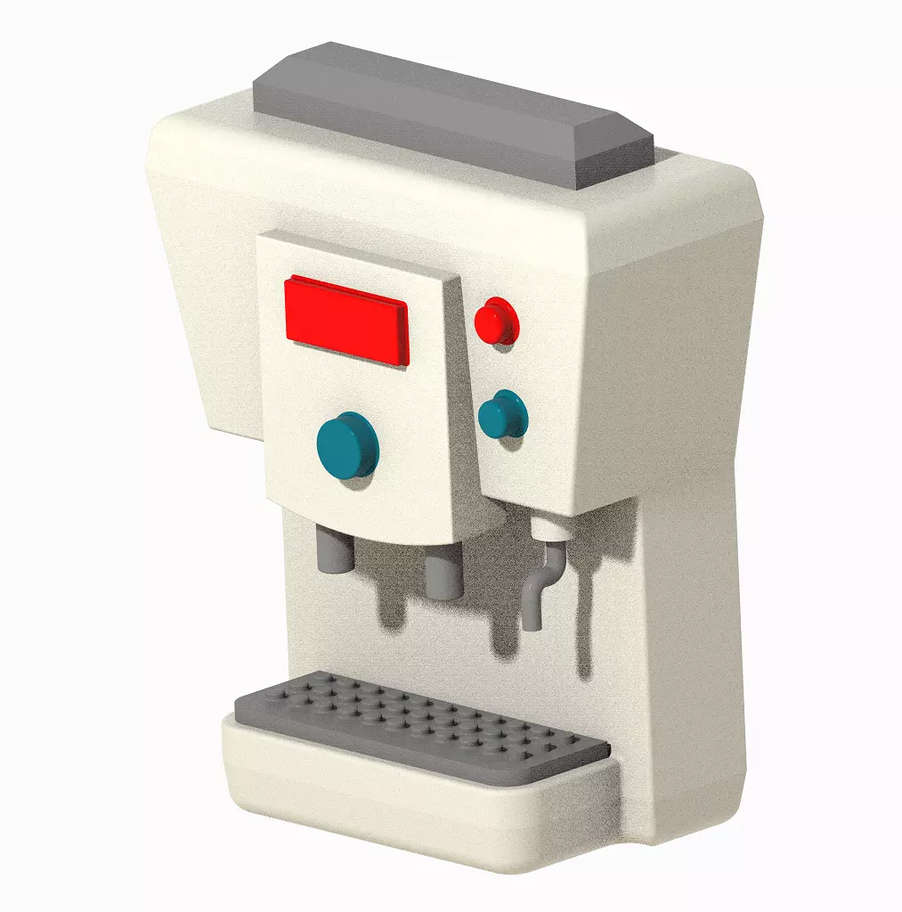 Coffee Maker Machinery 3D print model